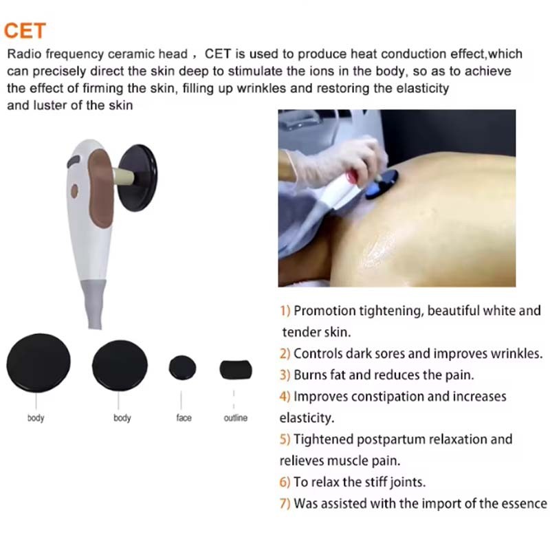 Ret Cet 448khz Tecar Therapy Physiotherapy Body Cellulite Fat Slim Machine