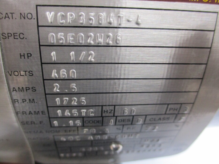 BALDOR VCP3584T-4 NSNP