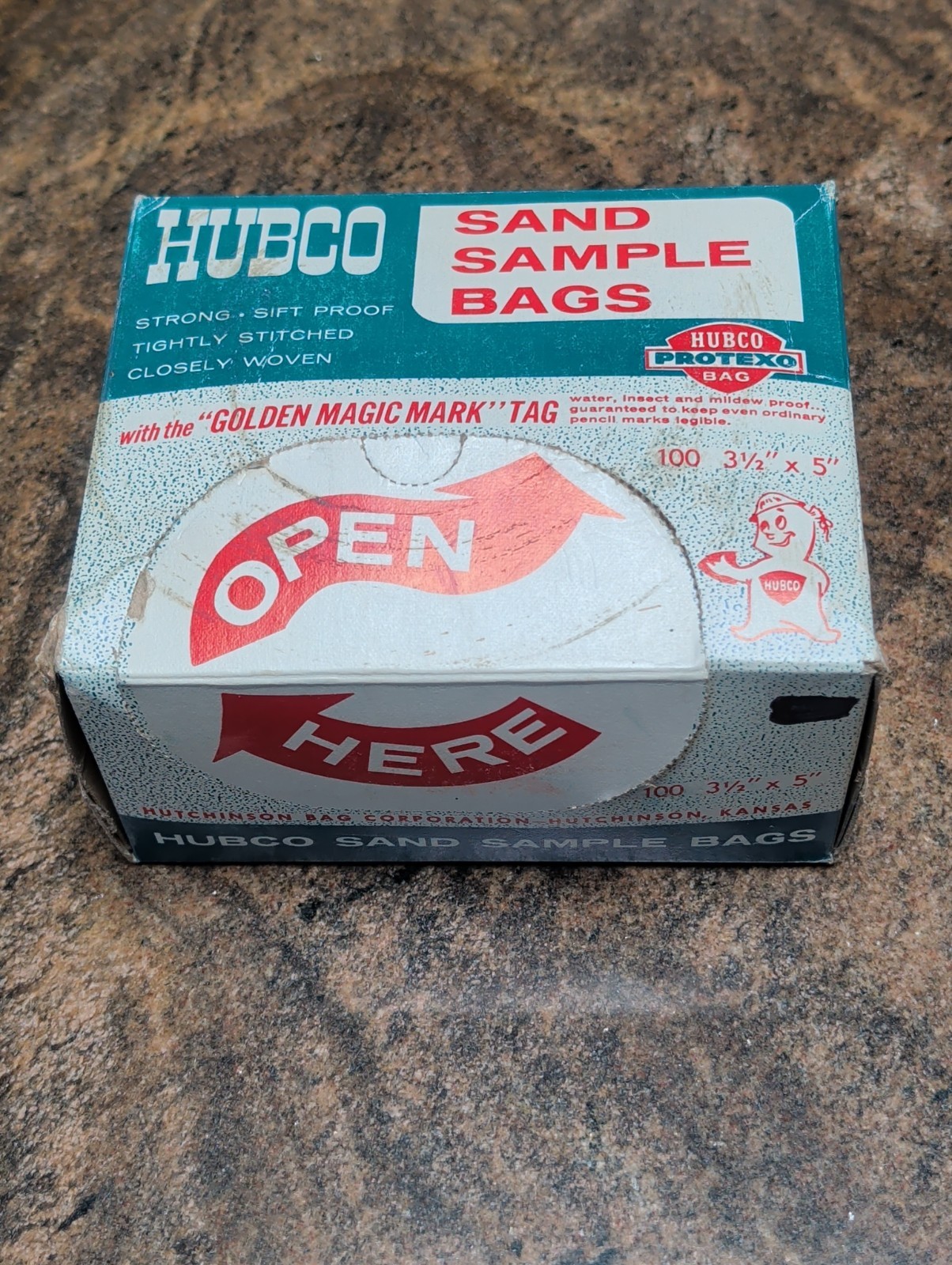 Hubco Protexo Sand Sample Bags 41/2×6 With Golden Magic Mark Tag