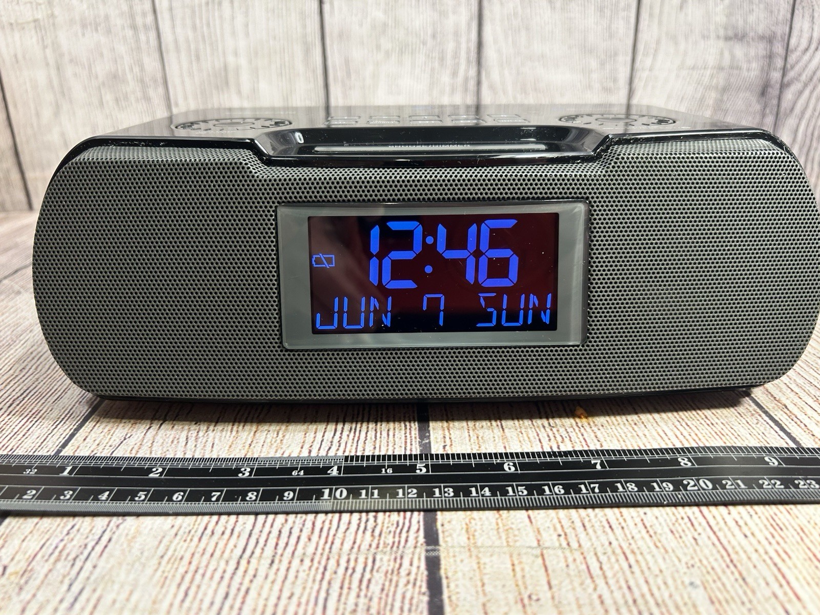 Sangean RCR-20 Bluetooth Alarm Clock Radio AM FM Dual Alarm Tested Works