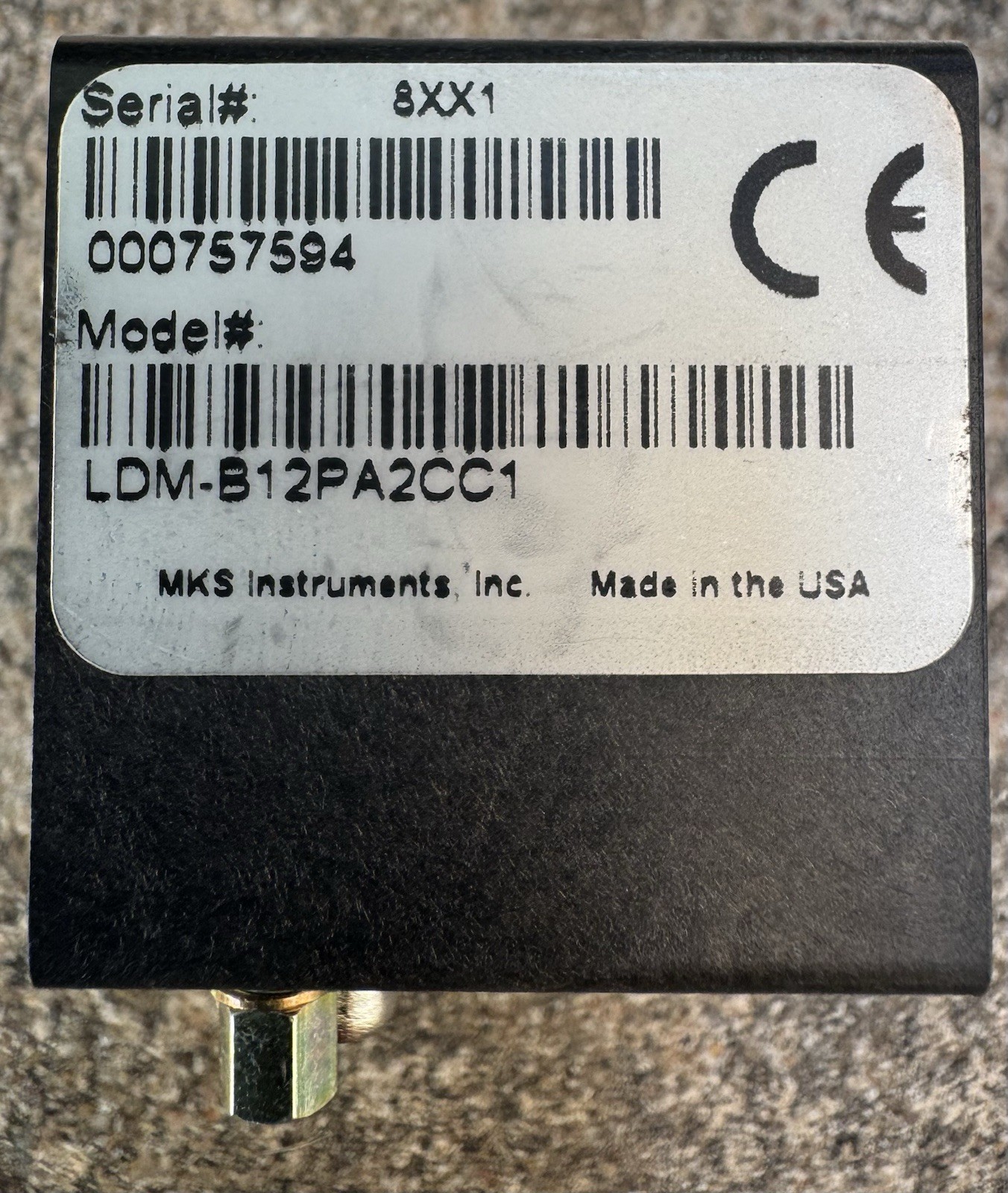 MKS LDM PRESSURE DISPLAY MODULE LDM-B12PA2CC1