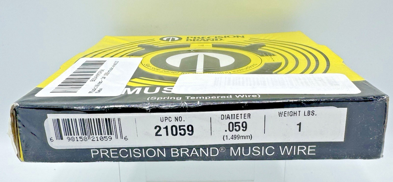 Precision Brand 21059 Music Wire .059 Spring Tempered 1 lb 144 ft Steel Wire