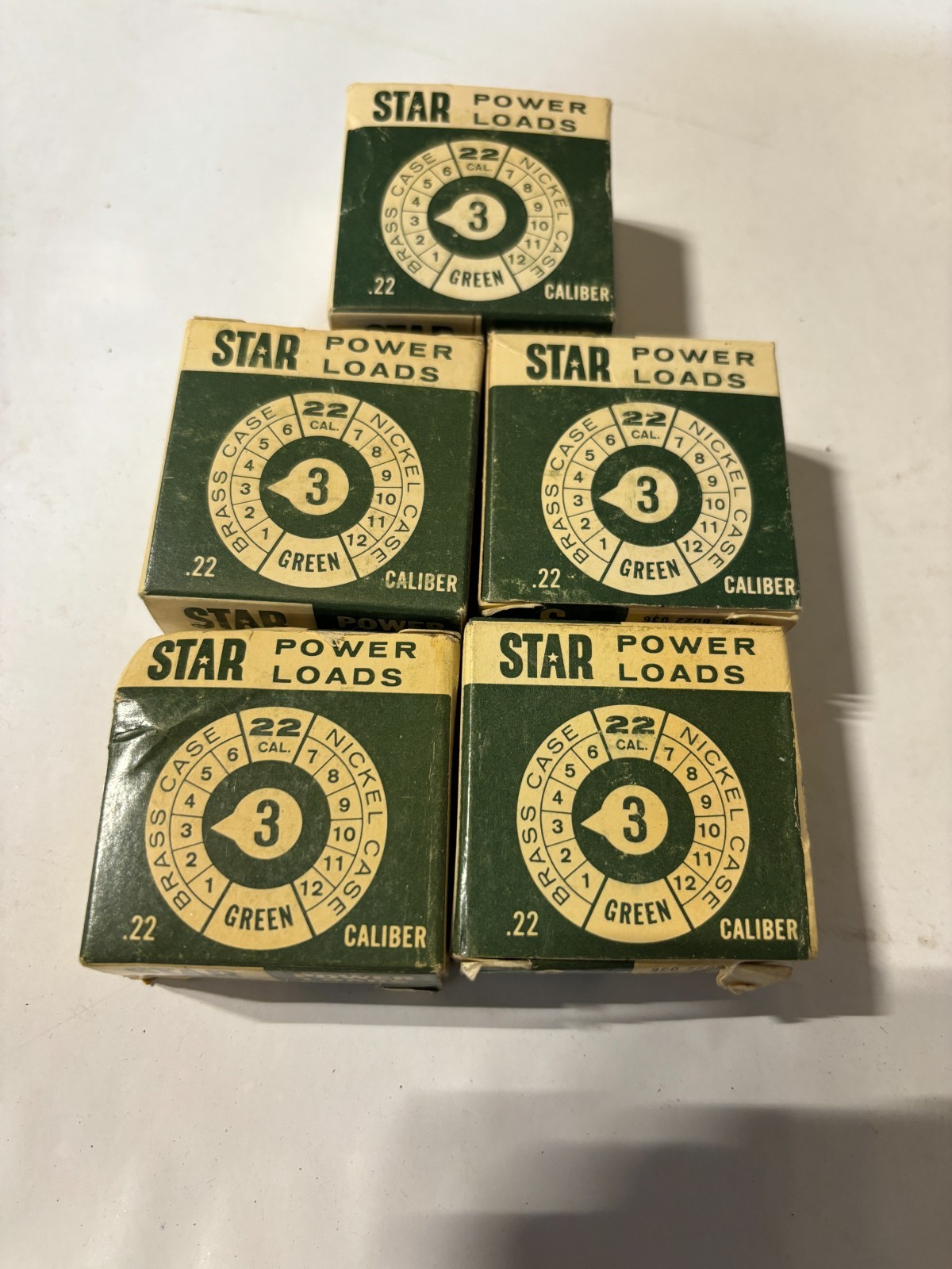 STAR POWER LOADS GREEN Power Level 3 Lot of 5 boxes of 100