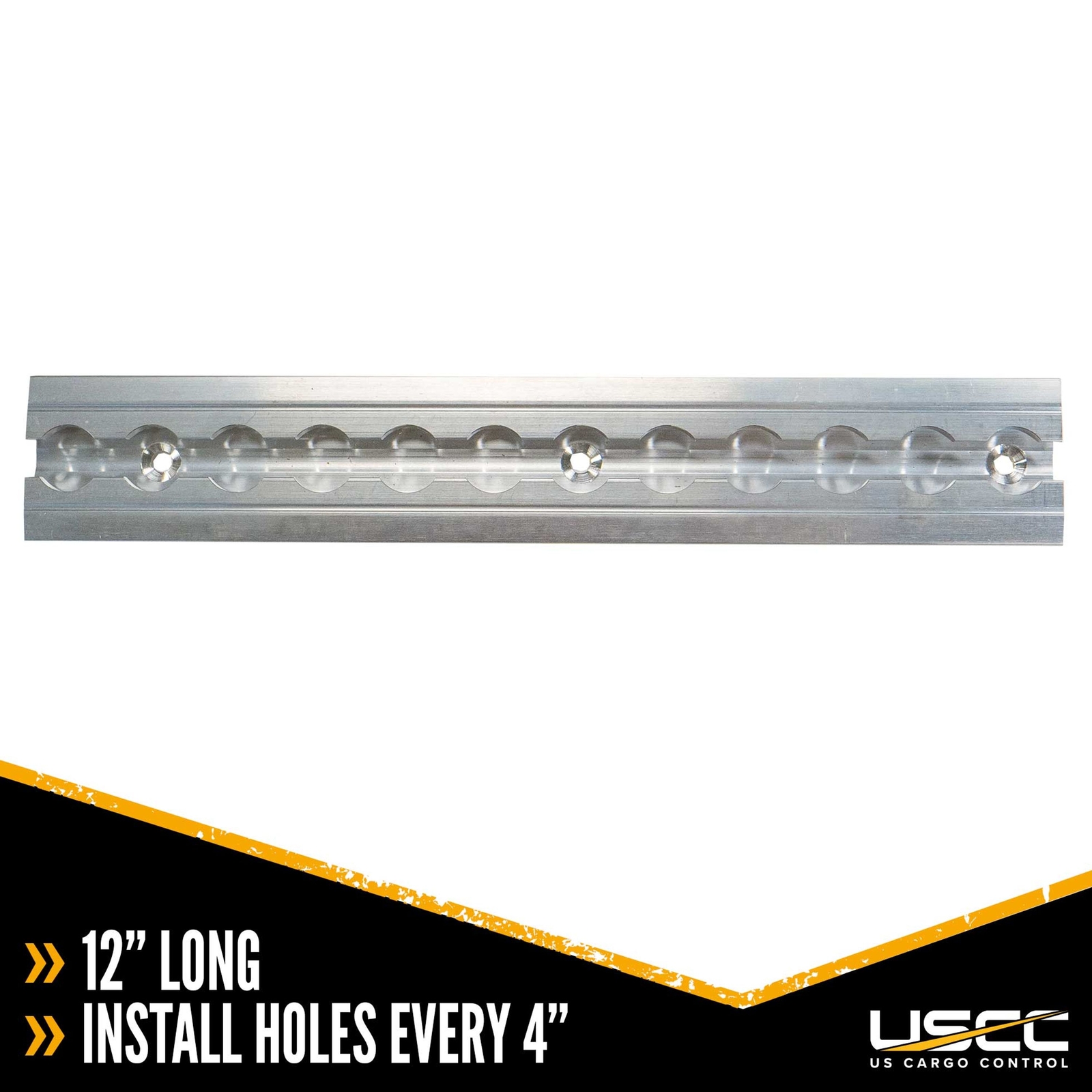 USCC 12″ Flanged L Track – Secure Motorcycle, ATV, UTV, and More