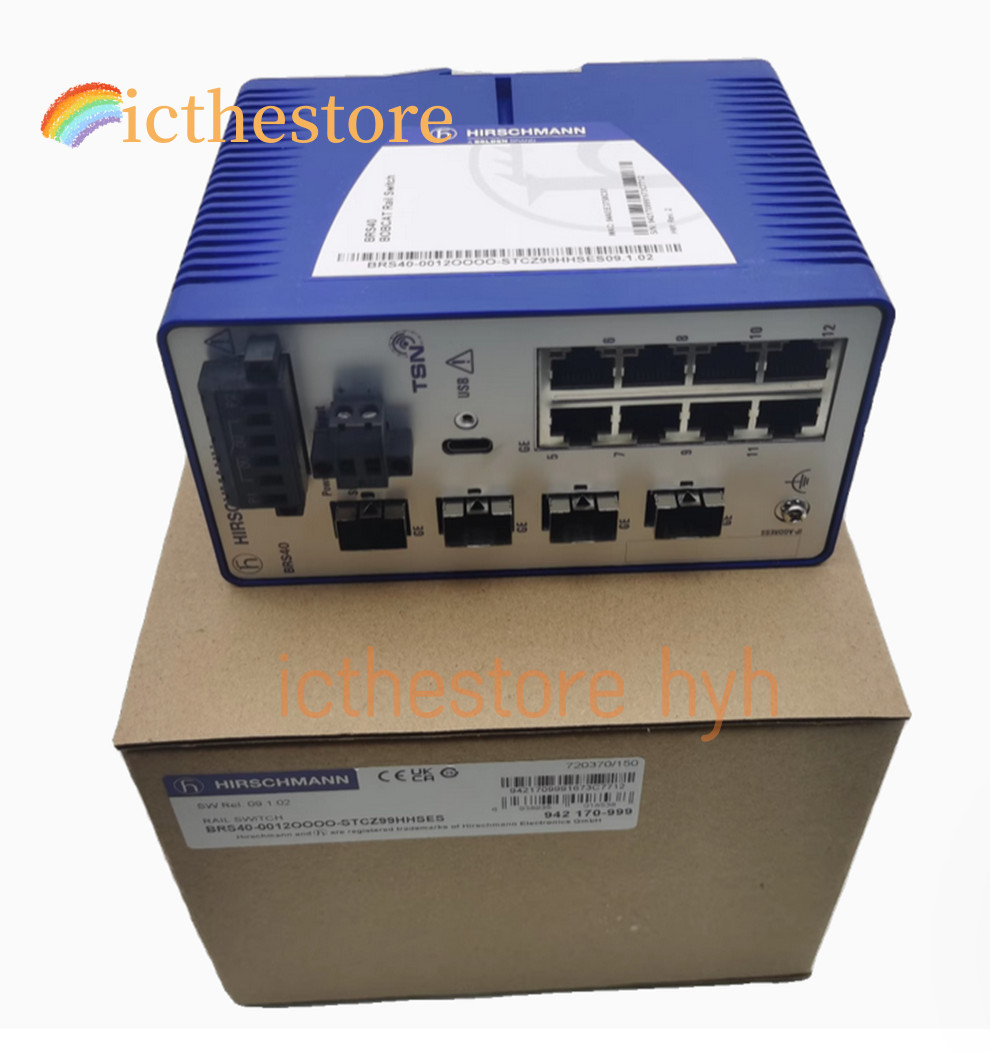 NEW BRS40-0012OOOO-STCZ99HHSES 1000Mbps RAIL SWITCH DHL/FedEx