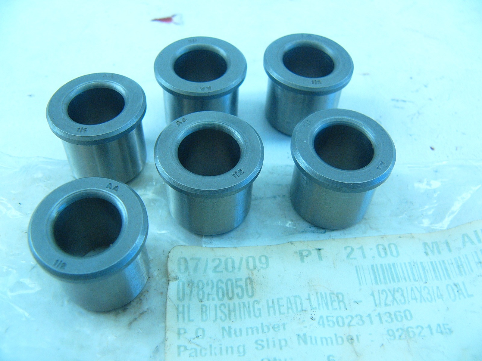 HL BUSHING HEADLINER 1/2X3/4X3/4 0AL LOT OF 6 NEW!!! (G56)
