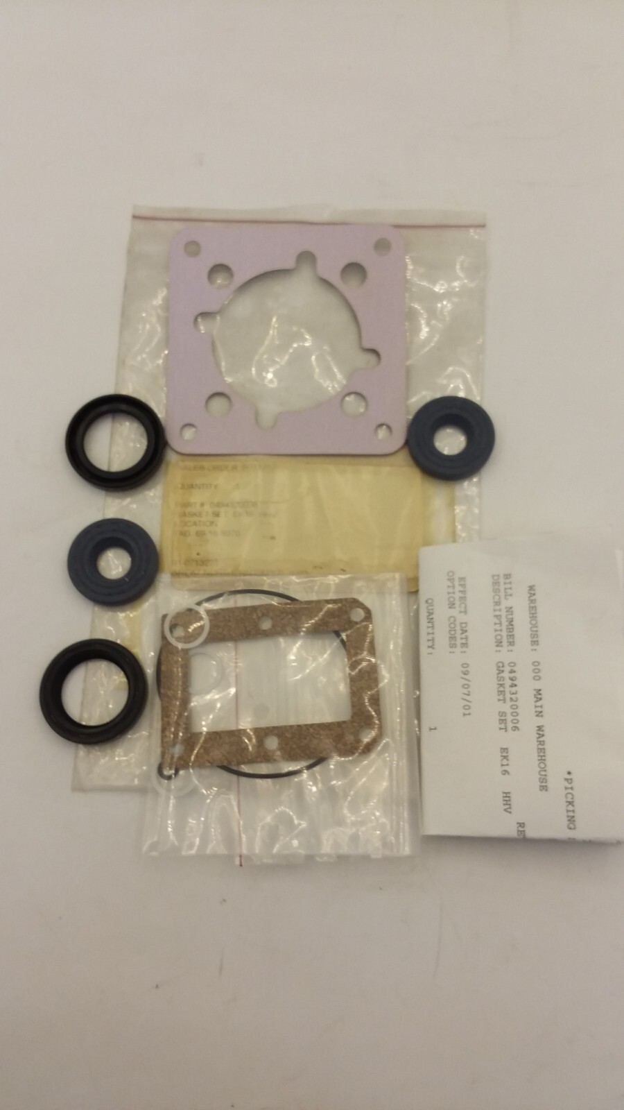 EK16-HHV GASKET SET