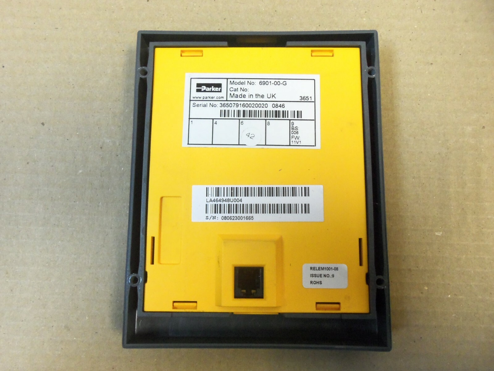 Parker 6901-00-G Operator Display Keypad