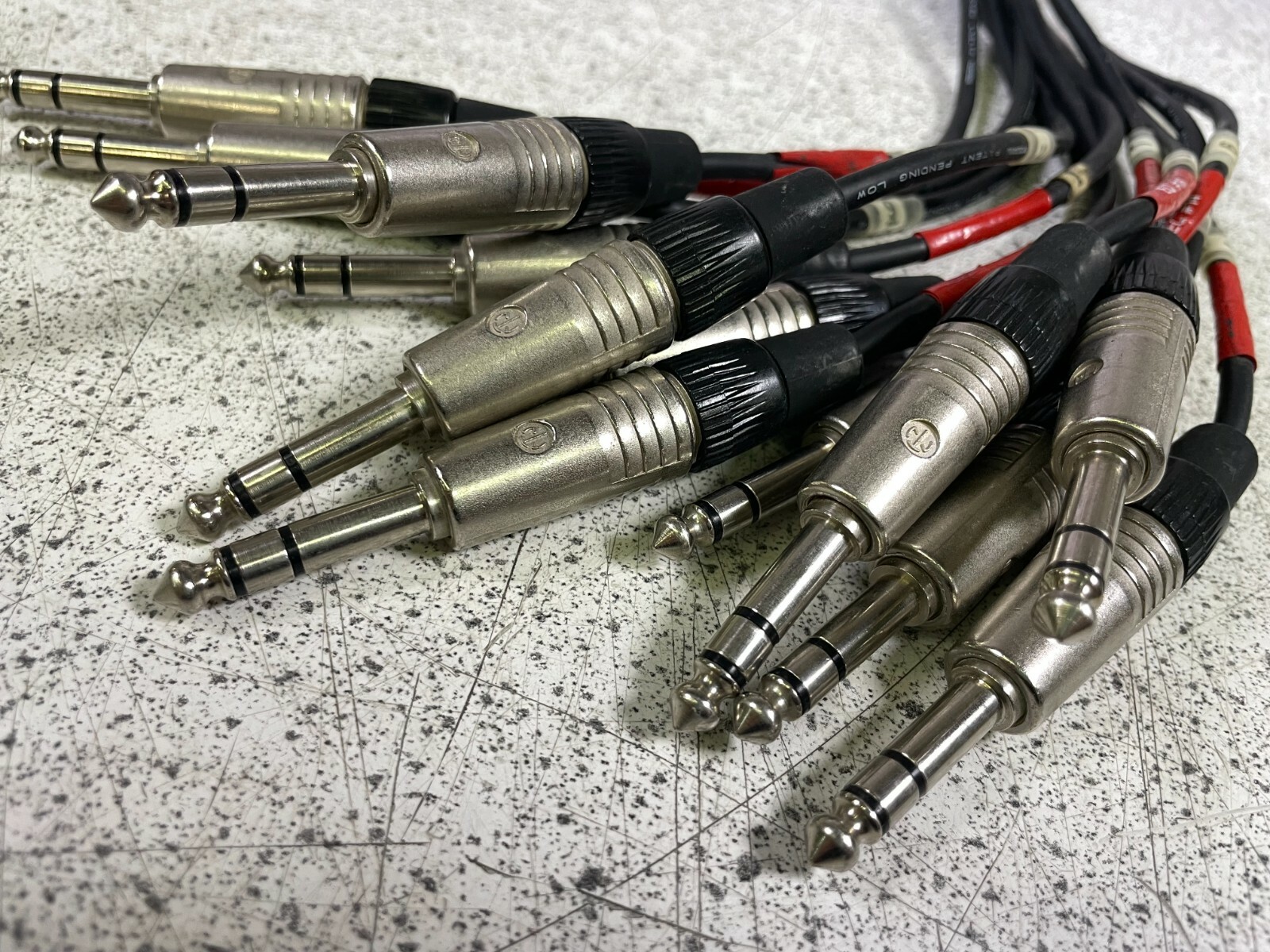 Lot of 5 Amphenol Socapex Break-out Cables and Pannel