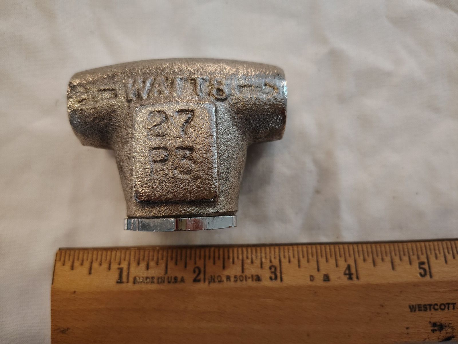 NEW OLD STOCK! WATTS 3/8″ V PATTERN WATER STRAINER 27-P3