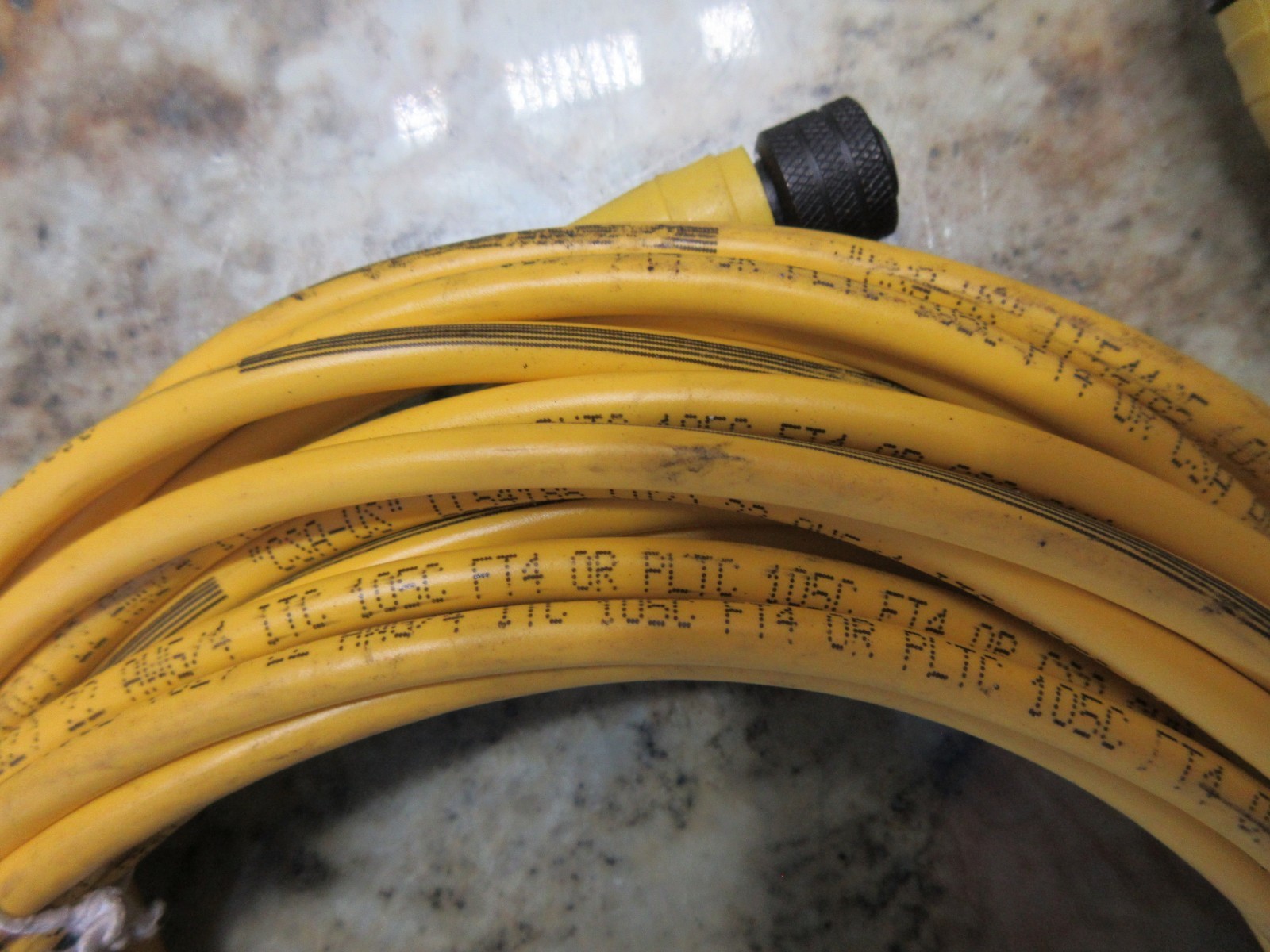 CNC POWER CABLE PPUBSSPWS12 DC1T2 CSA-US LL54185 CNC PPUBSSPPE15 BRAD HARRISON