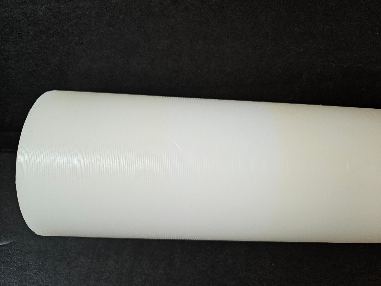 White Nylon Plastic Round Tube Cylinder Pipe Length 8 3/4″ OD 3 1/8 ID 1.9. #5