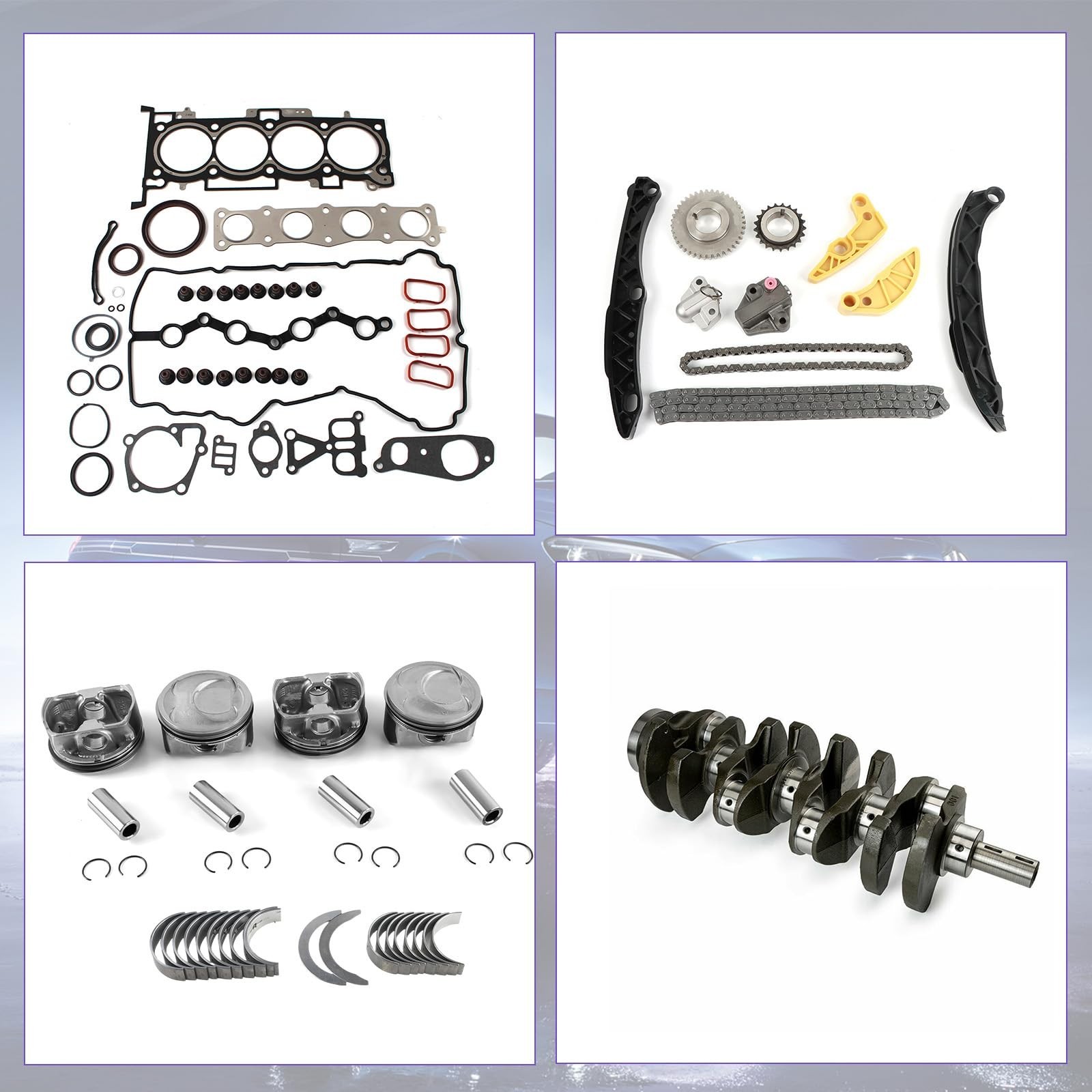 G4KJ 2.4 Engine Overhaul Rebuild Kit Fits for Hyundai Santa Fe 10-20/ Sonata …