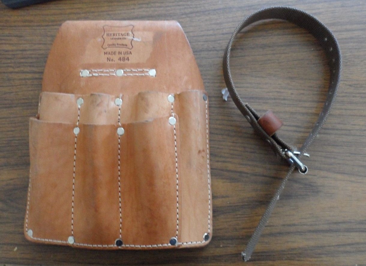 Left Handed 6-Pocket Drywall Hanger’s Tool Pouch