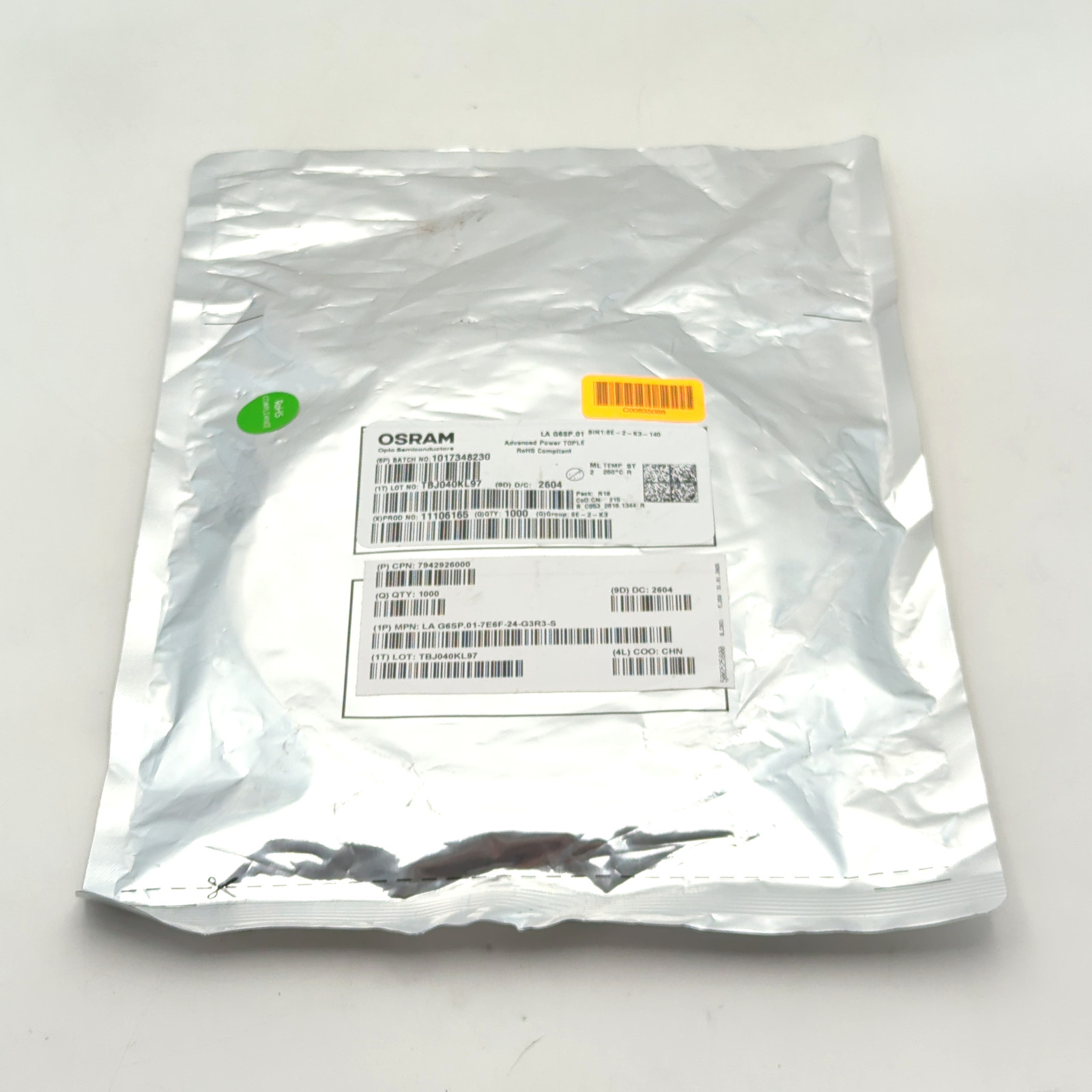 Osram LA G6SP.01-7E6F-24-G3R3-S Advanced Power TOPLED Reel of 1000