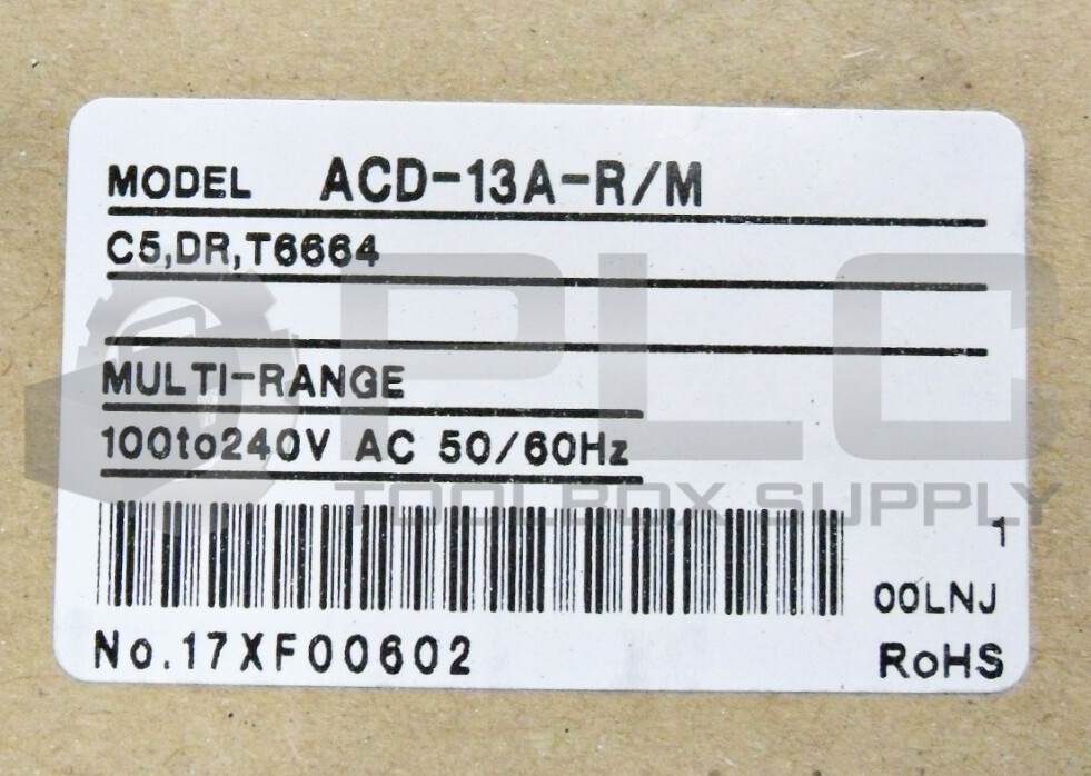 NEW SHINKO ACD-13A-R/M MULTI-RANGE CONTROLLER 3A 25V AC AMB. TEMP. 0 TO 50° C