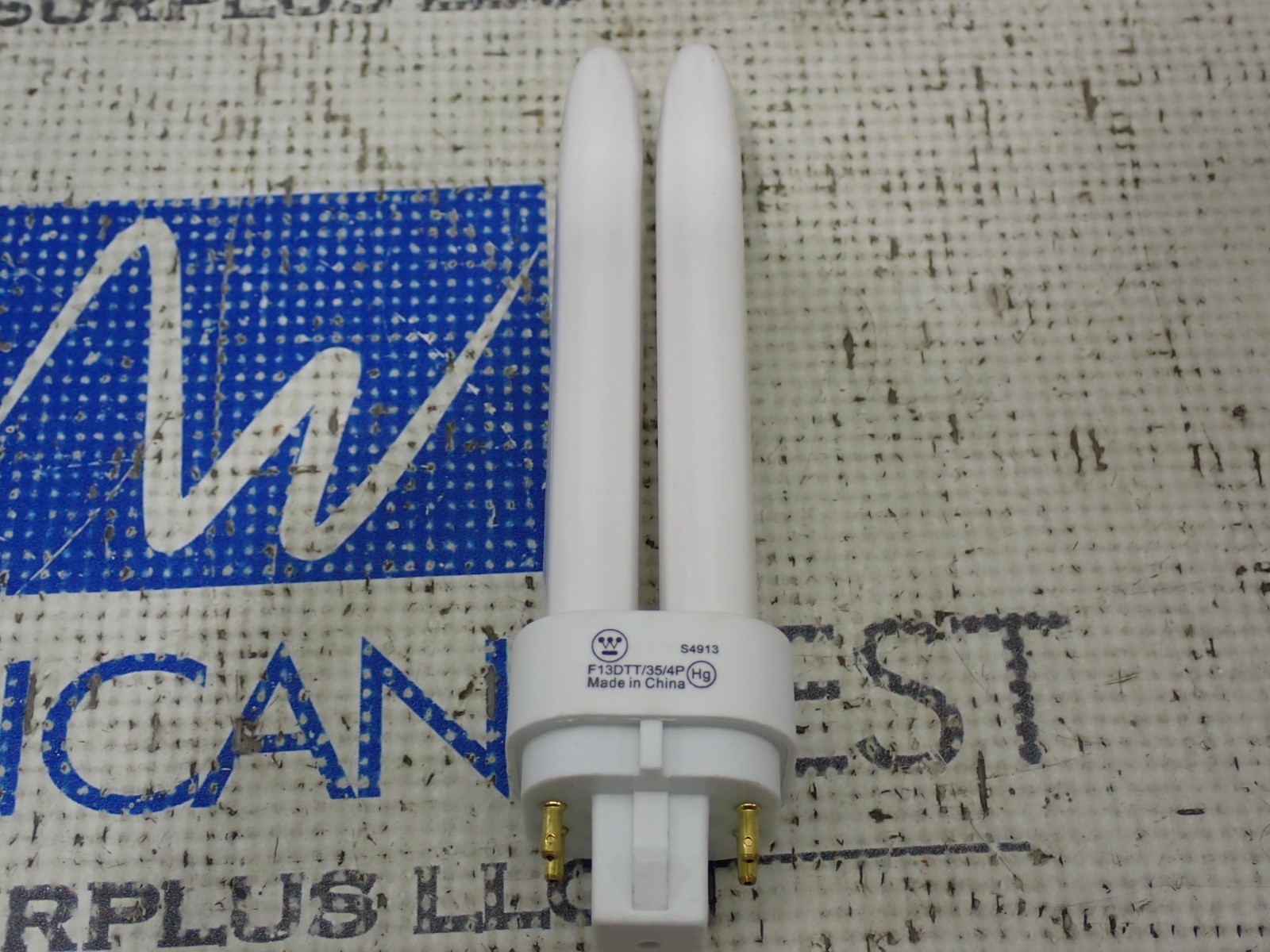 Westinghouse F13DTT/35/4P 13W Double Compact Fluorescent G24q-1 4 Pin
