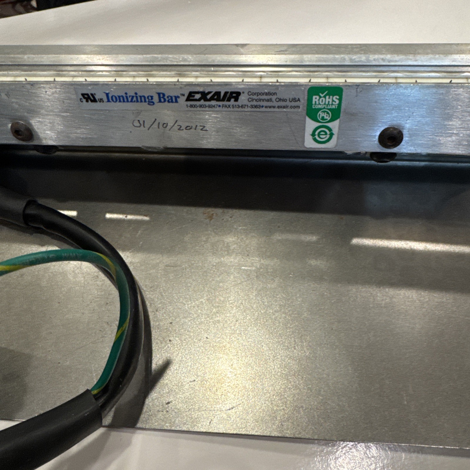 Exair Super Ion Air Knife, 10”+ with power supply