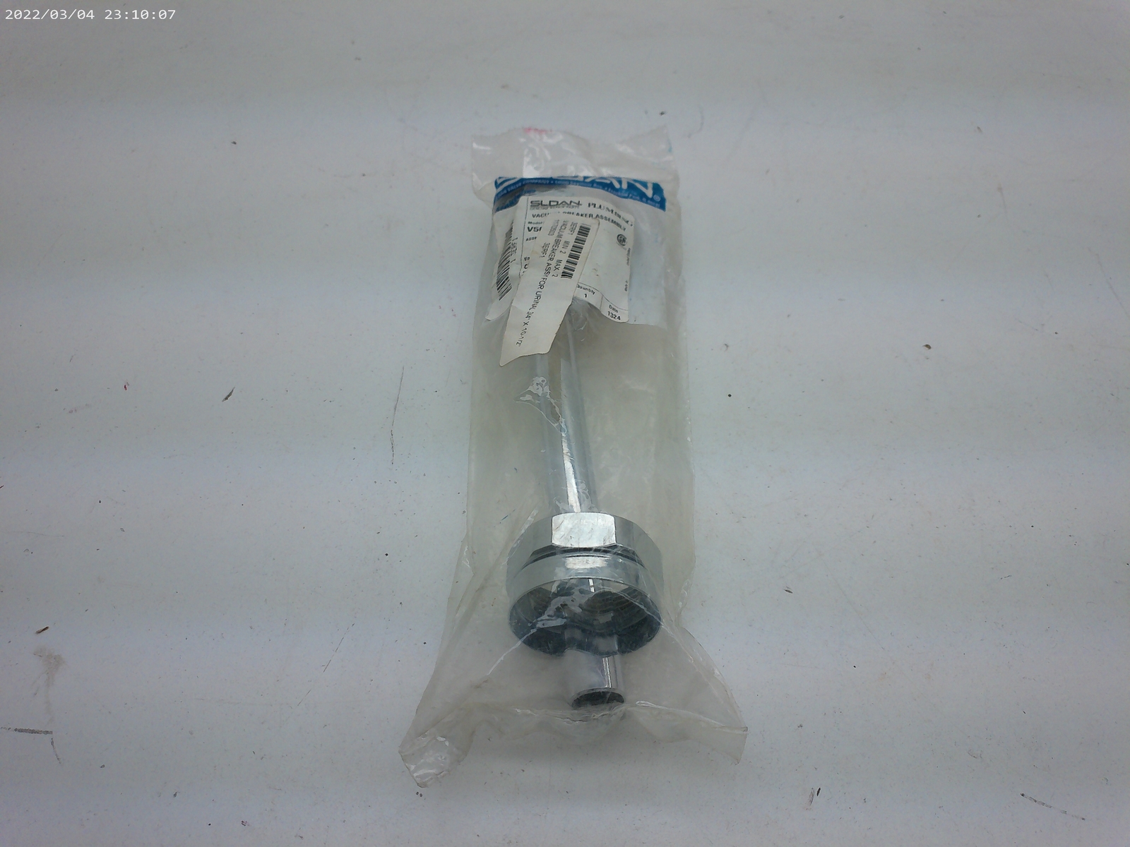 SLOAN 3ERF1 VACUUM BREAKER ASSY FOR URINAL 3/4 X 10-1/2
