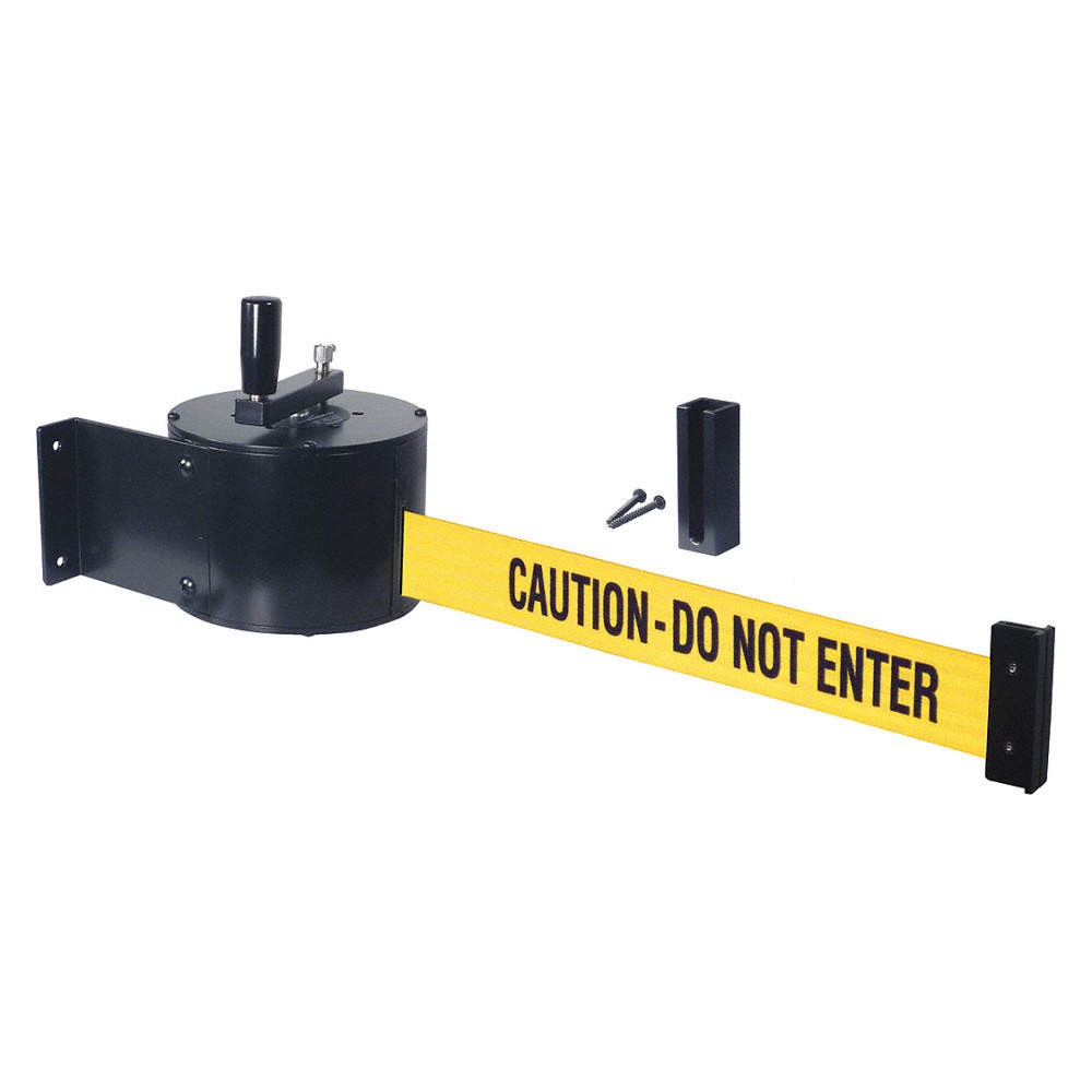RETRACTA-BELT WM5000-CAU-HDRE Retractable Belt Barrier,50 ft.,8-1/2inH 40CL81