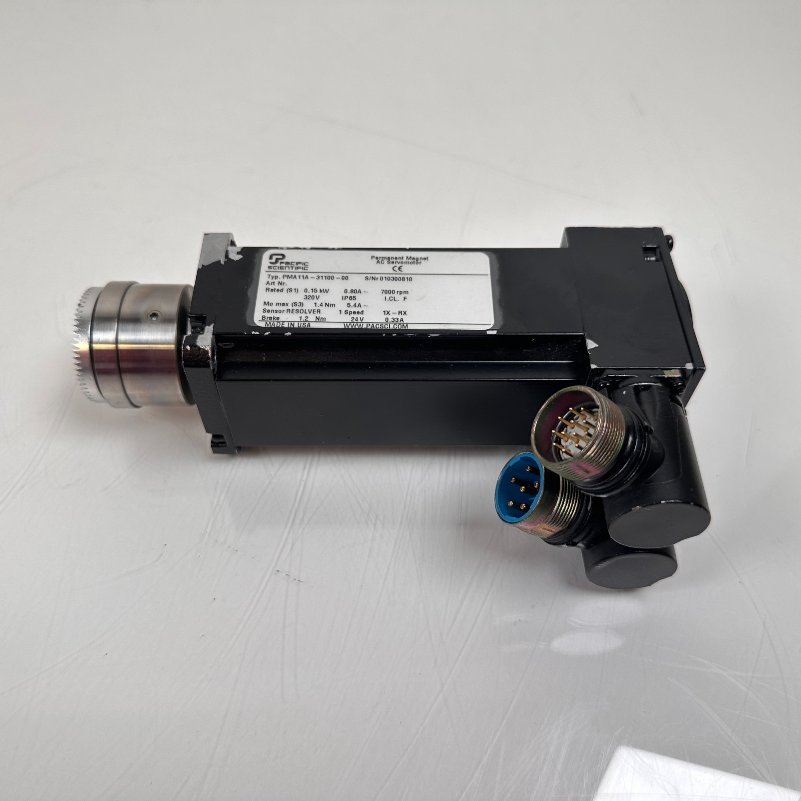 Pacific Scientific PMA11A-31100-00 AC ServoMotor