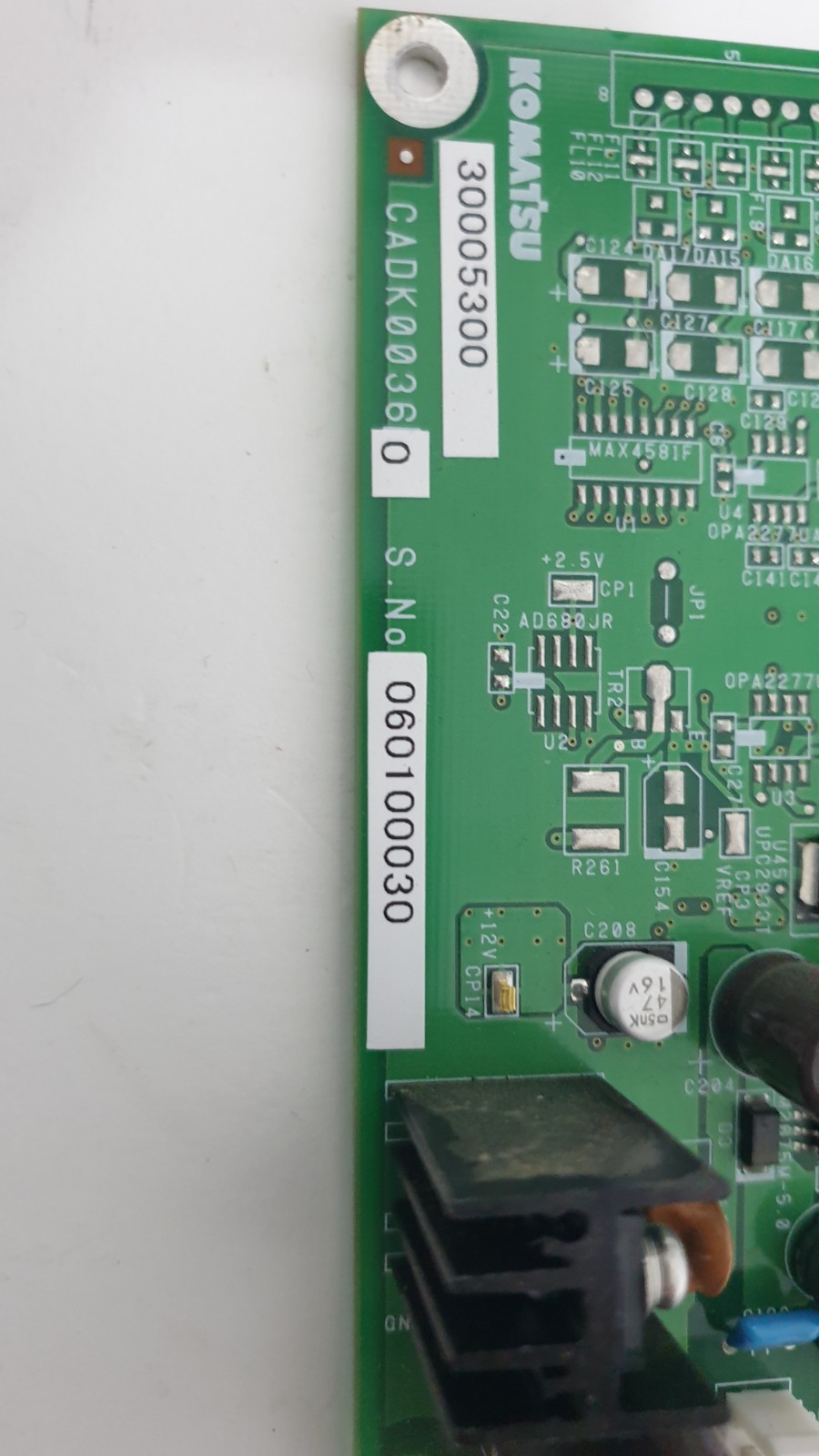 Komatsu Control Board Assembly CADK00360 + CADK00251 TEL Tokyo Electron