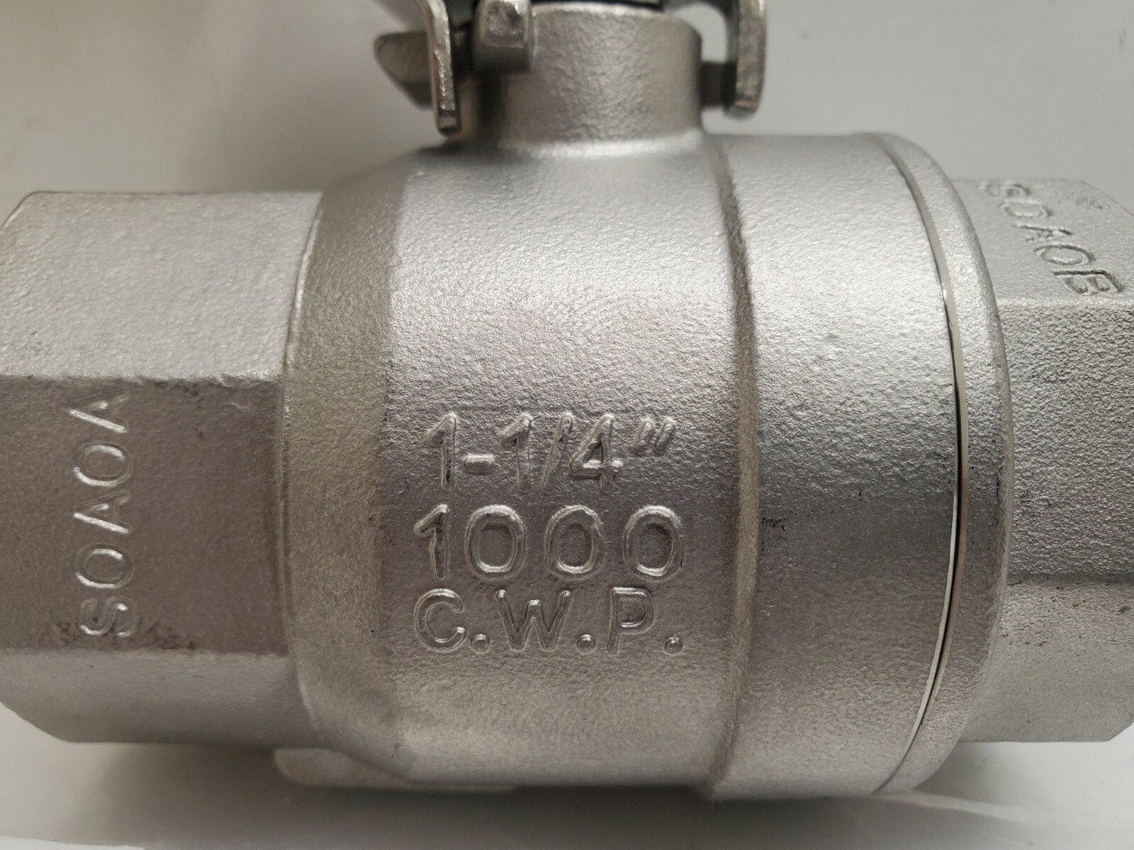 NEW OLD STOCK! SHARPE 1-1/4″ SS BALL VALVE 50M76