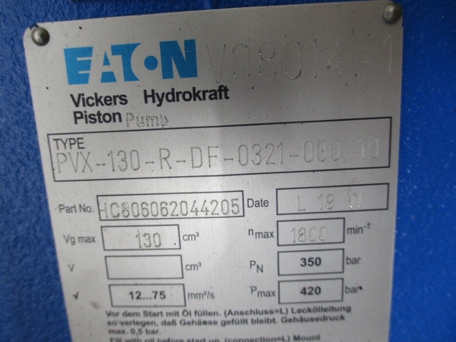 EATON PVX-130-R-DF-0321-000-10 HC806062044205 NSNP