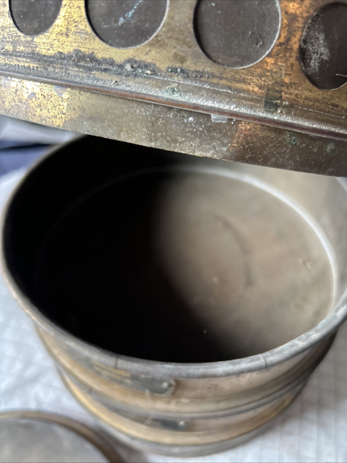 Vintage USA Standard (5) Testing Sieves Brass/steel With bottom And Top