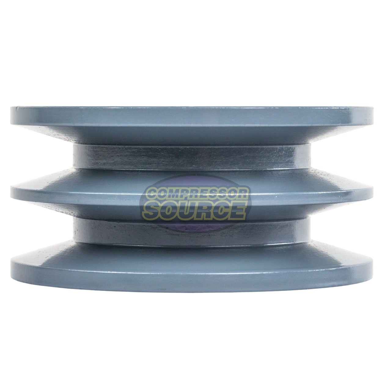 Cast Iron 3.75″ Dual Groove Pulley Belt B Section 5L with 1″ Sheave Bushing