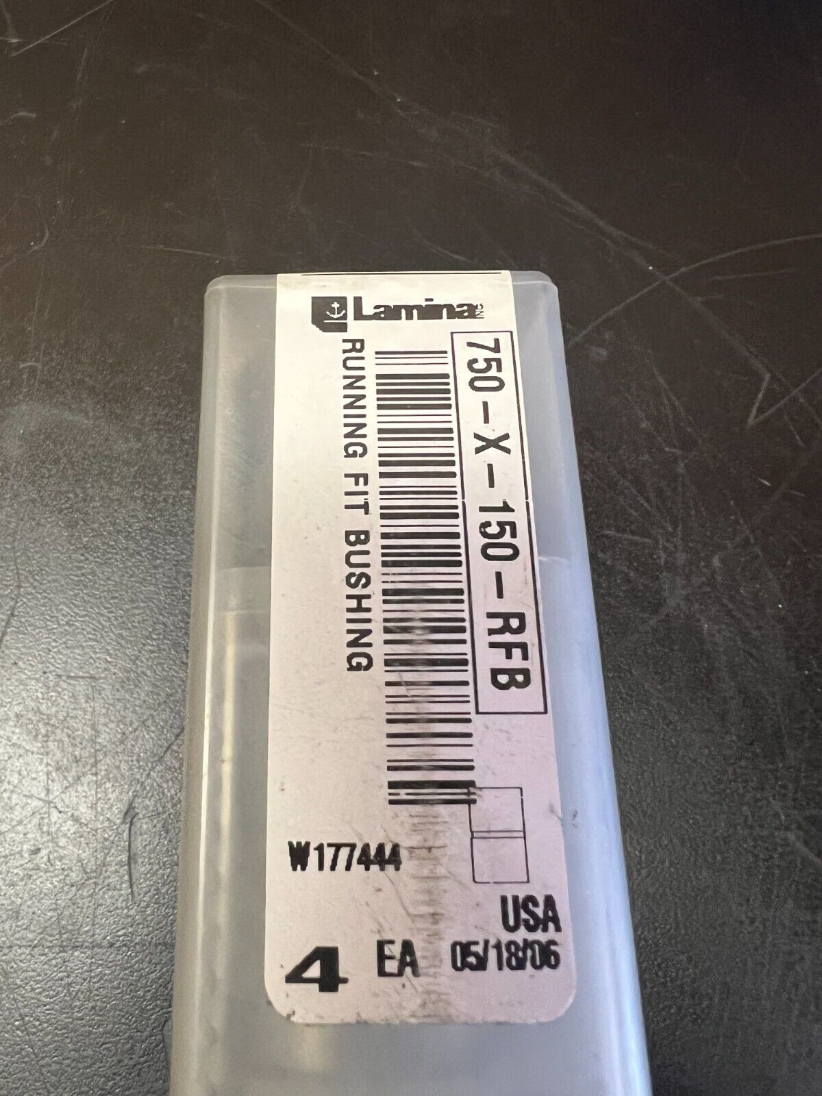 Pack of 4 – Lamina Bushing 750-X-150-RFB .7525″ ID 1.1264″ OD