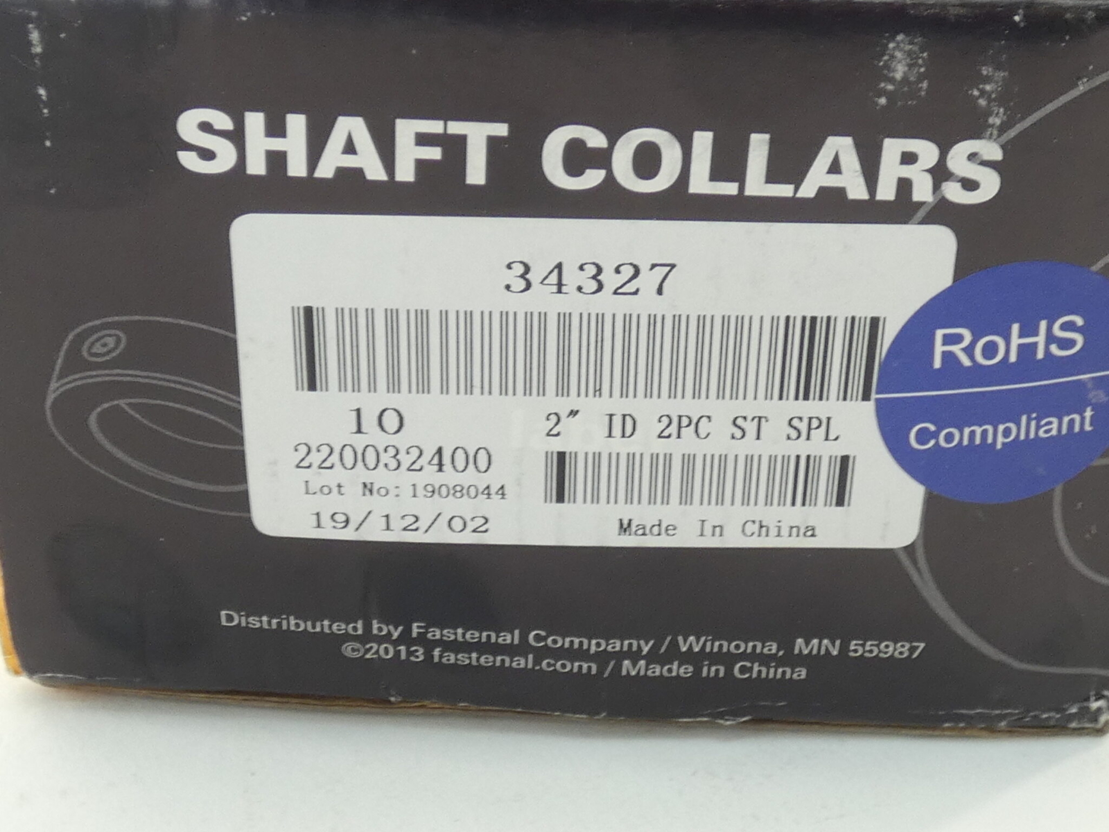*Lot of 10* Fastenal Stronghold 34327 2″ 2 Piece Clamp Collar – NEW Surplus!