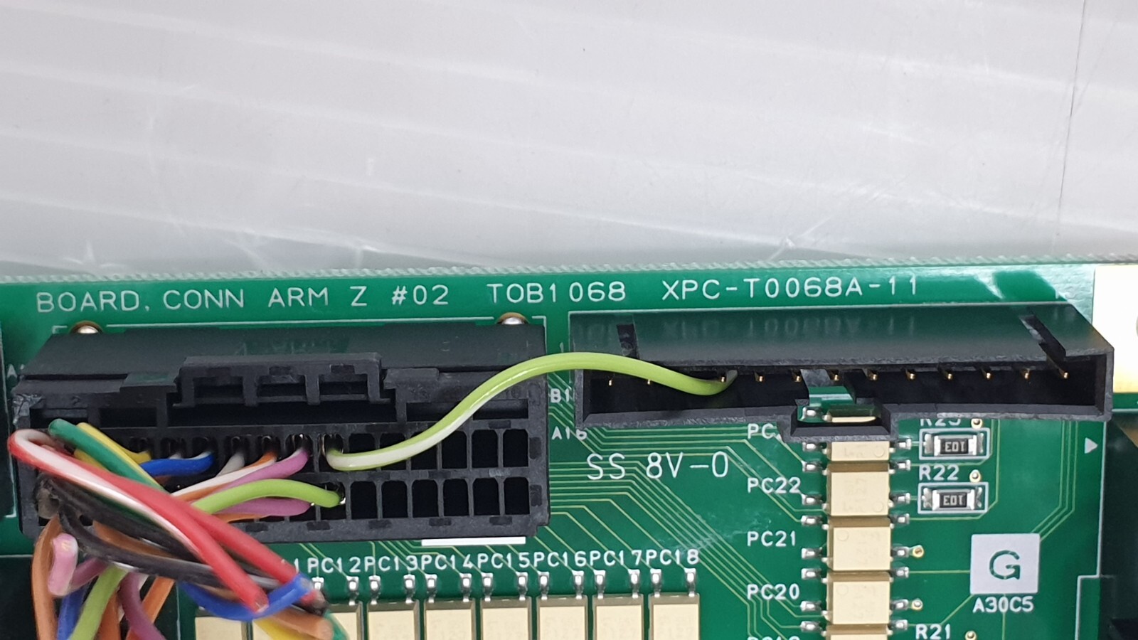 TEL Tokyo Electron Board, CONN ARM Z #02 TOB1068 XPC-T0068A-11, 5044-000169-11