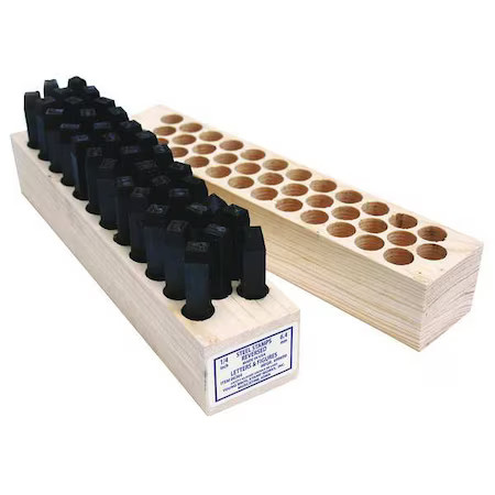 Young Bros Stamp Works 02364 Hand Stamp Kit, Letter/Number Set