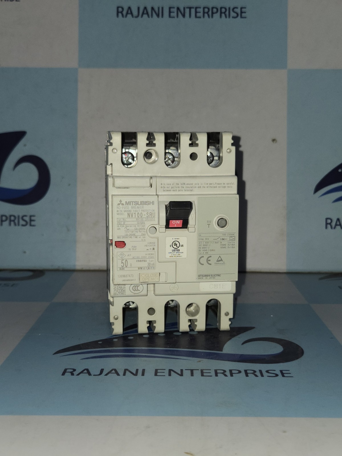 Mitsubishi Electric No Fuse Breaker With Ground Fault Protection NV100-SRU 50A