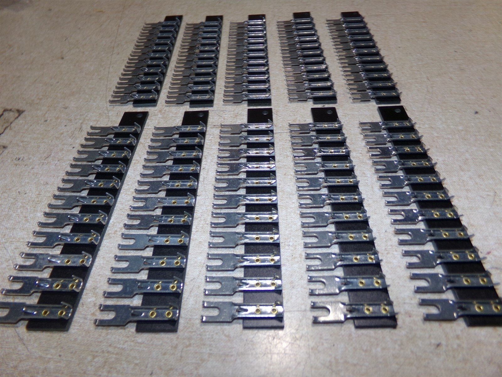 NEW 11-Position Fork Lug Jumper Terminal Strip, Lot of 10 *FREE SHIPPING*