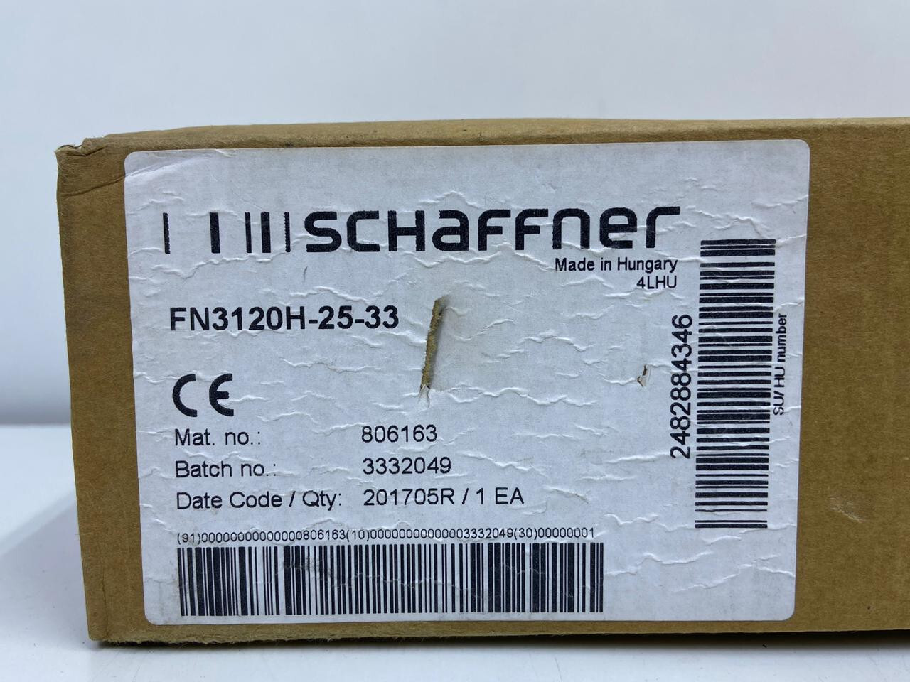 Schaffner EMC Inc. FN3120H-25-33 ,LINE FILTER 25A CHASSIS MOUNT, CH#429