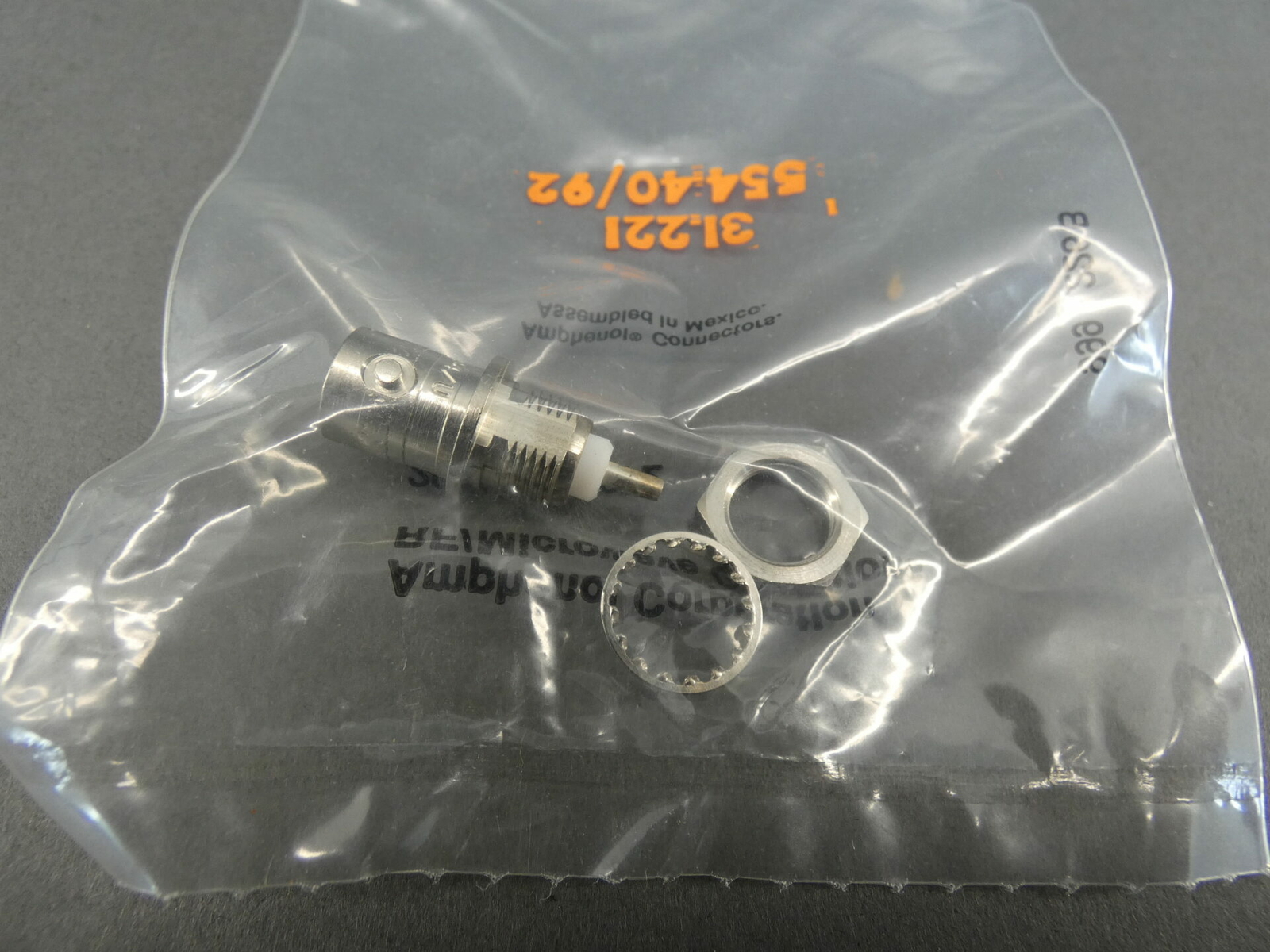 Amphenol 31-221 Straight Bulkhead Connector – NEW Surplus!