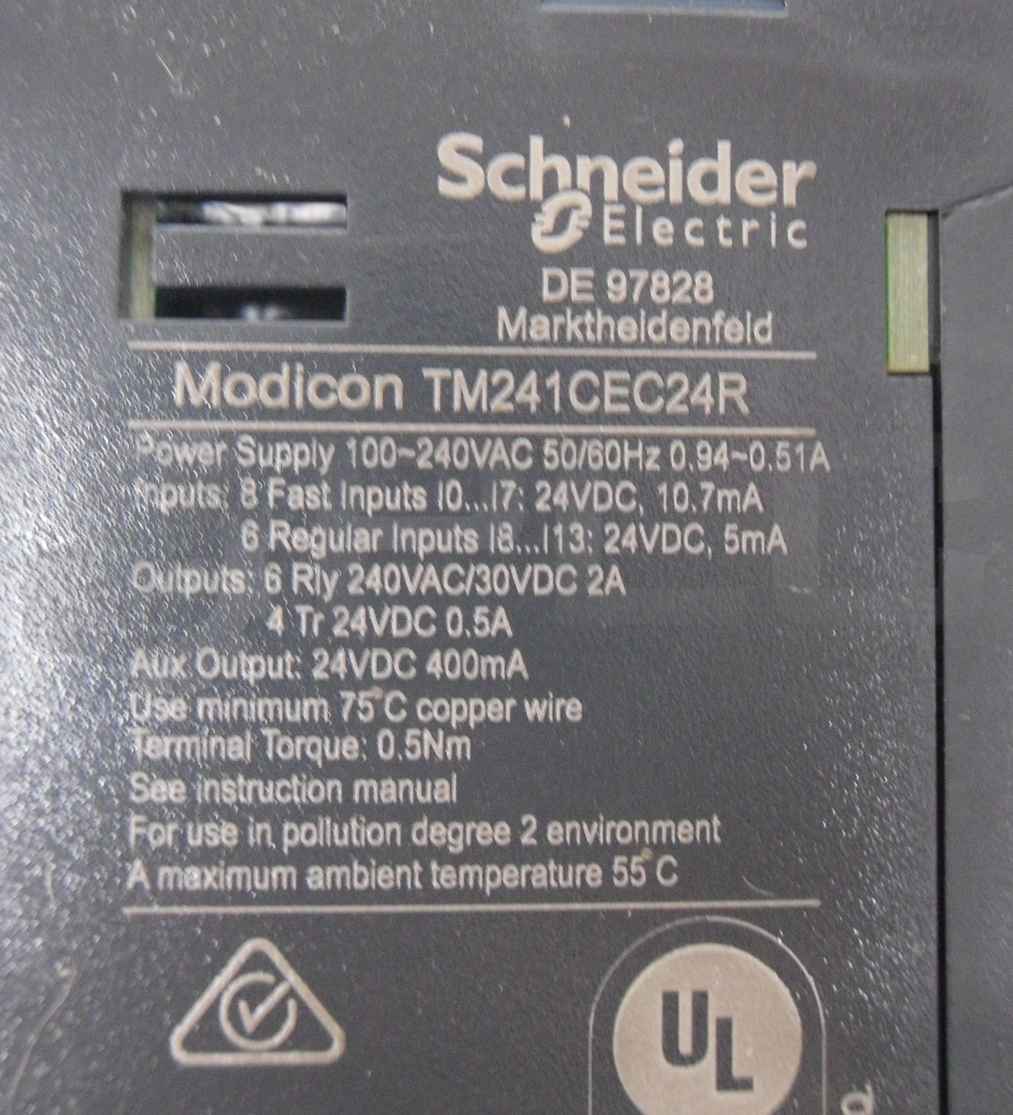 NEW SCHNEIDER TM241CEC24R MODICON M241 LOGIC CONTROLLER