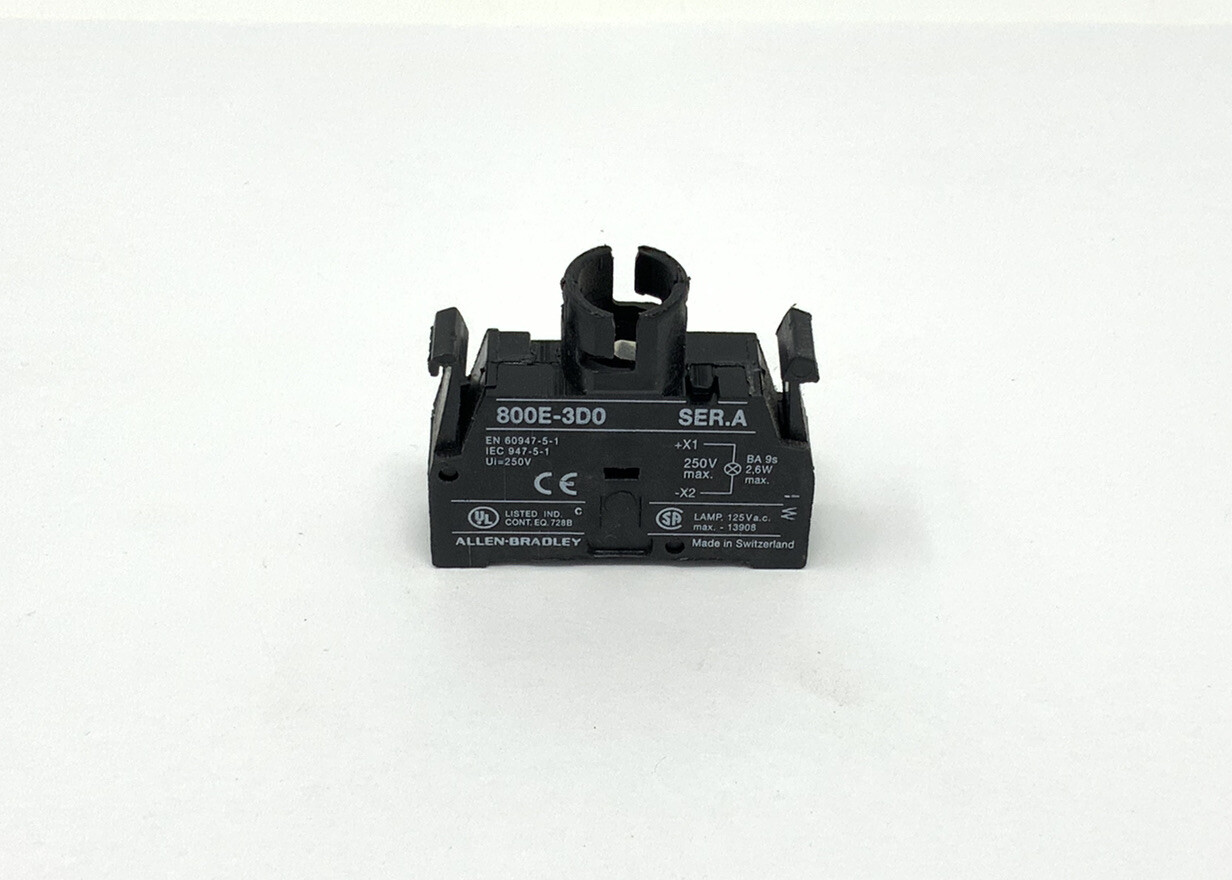 Allen Bradley 800E-3D0 Pilot Light Module 800E3DO Without Bulb