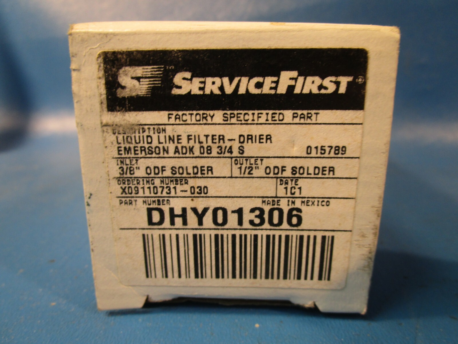 Service First, Trane DHY01306 Liquid Line Filter Drier 3/8″ ODF Solder (Emerson)