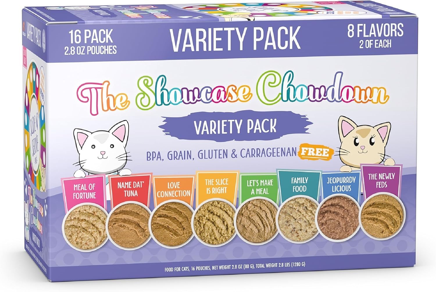 Weruva Slide N’ Serve The Showcase Chowdown Wet Cat Food – Variety Pack, 32 ct