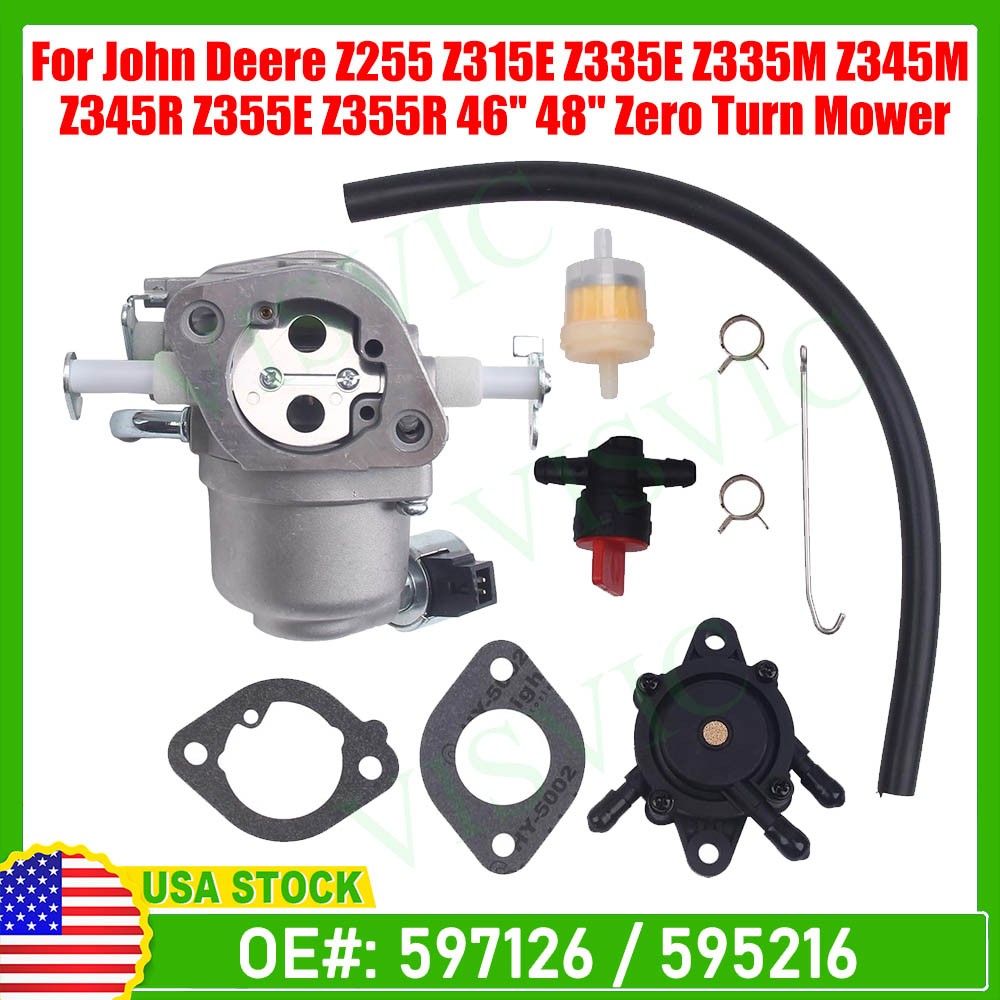 Carburetor carb For John Deere Z335E Z355E Z355E Z345R Z345M Z355R 46” 48”