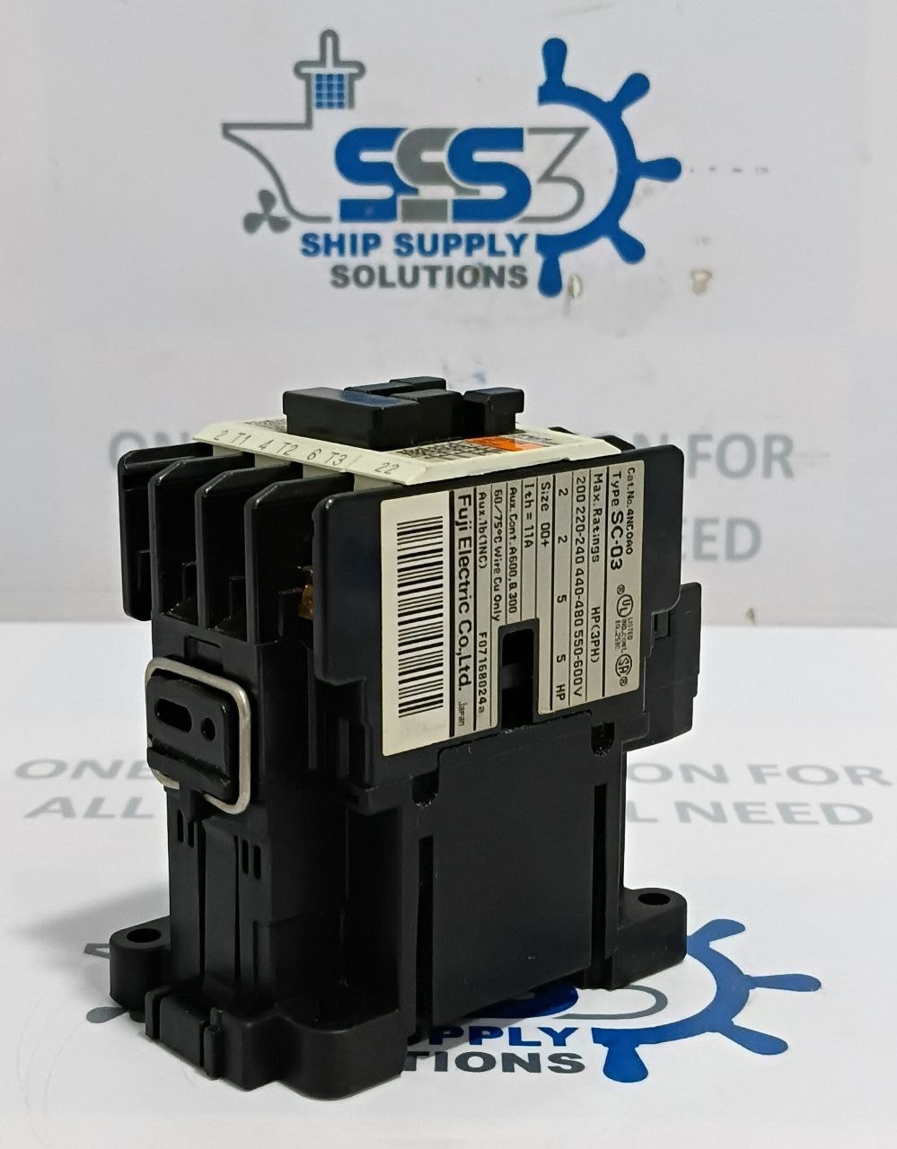 Fuji Electric SC-03 Contactor 11A Coil Voltage 100V 50Hz 100/110V 60Hz