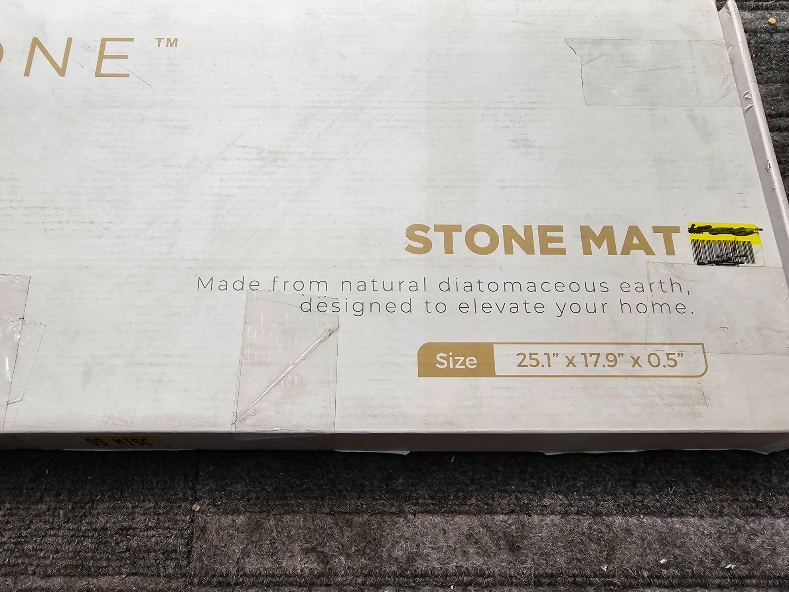 Luxx One Stone Mat 25.1 x 17.9″ x 0.5″, Flexible, Warp & Break-Resistant