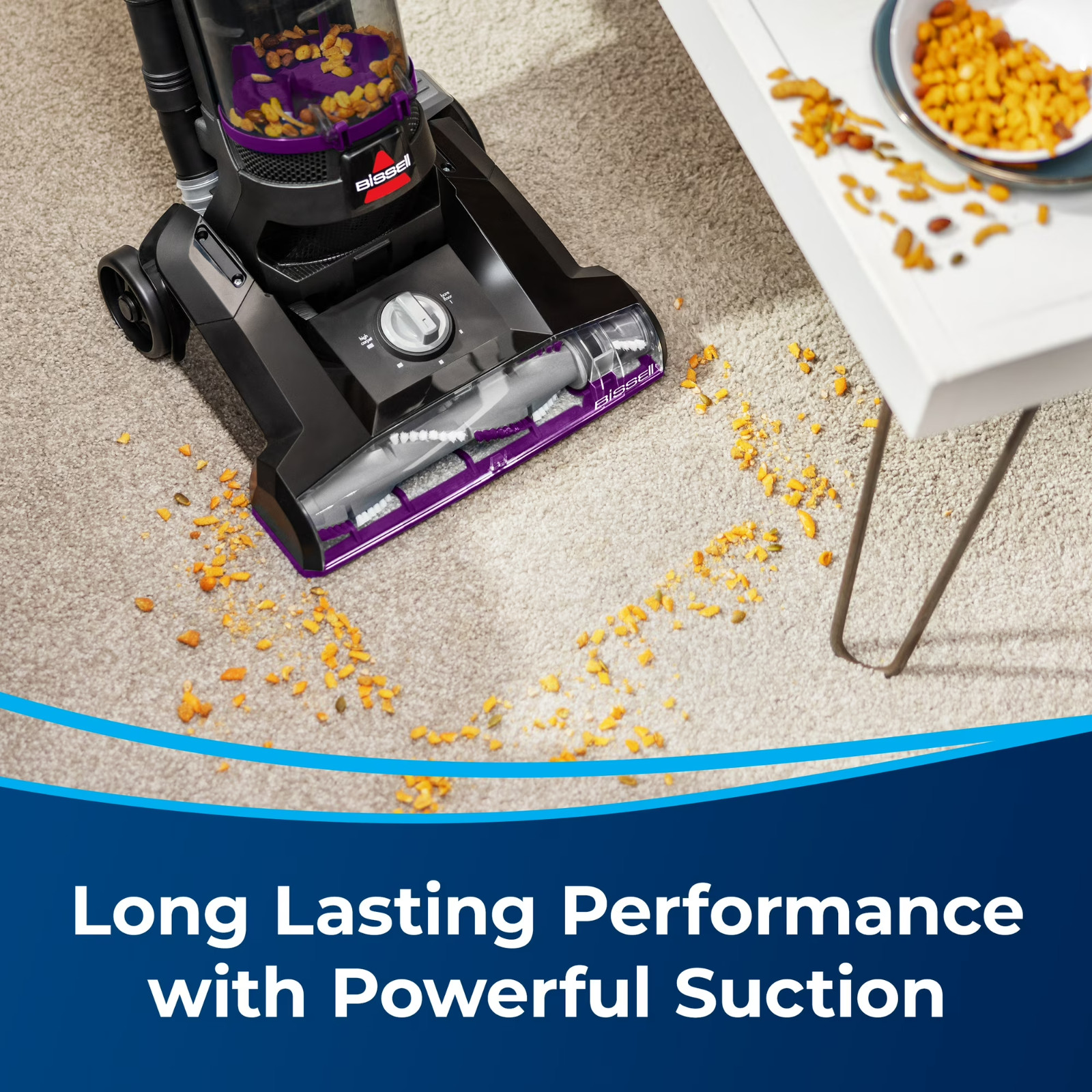 BISSELL PowerForce Helix, Bagless, Upright Vacuum, Pet Friendly, 3313U, Purple