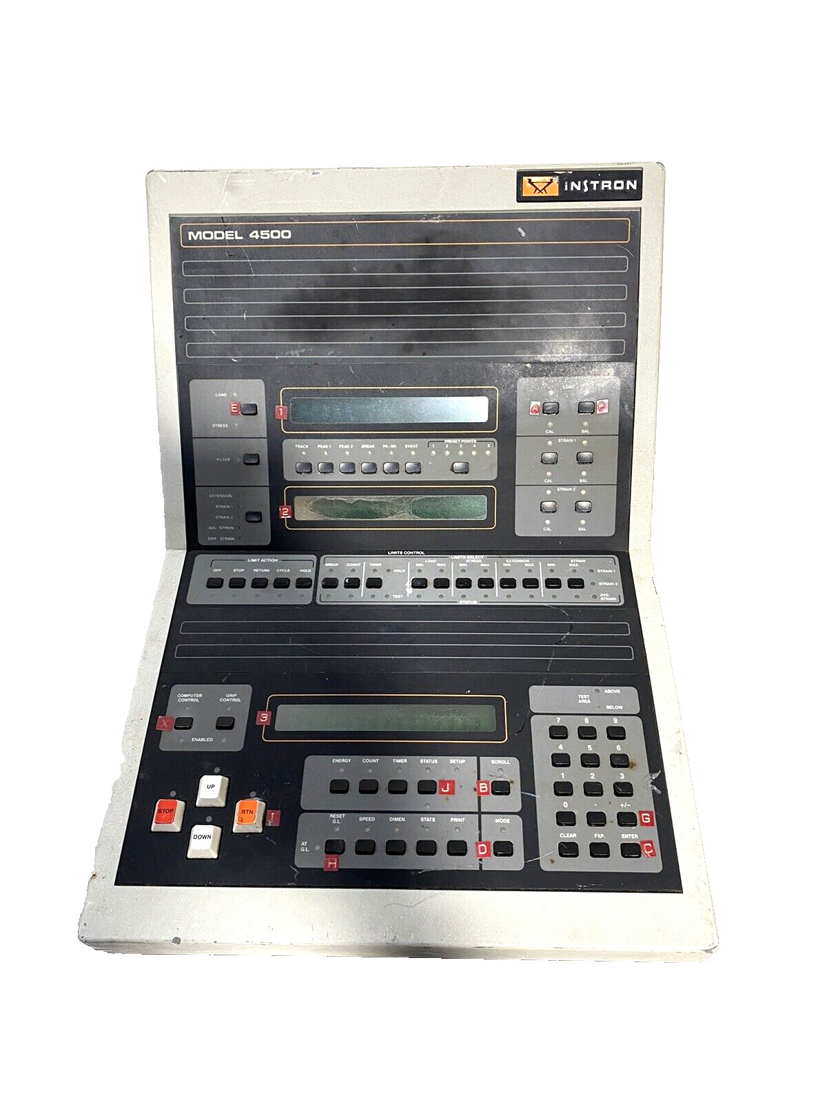 Instron 4500 Controller Tensile Tester, Control Panel Unit Only