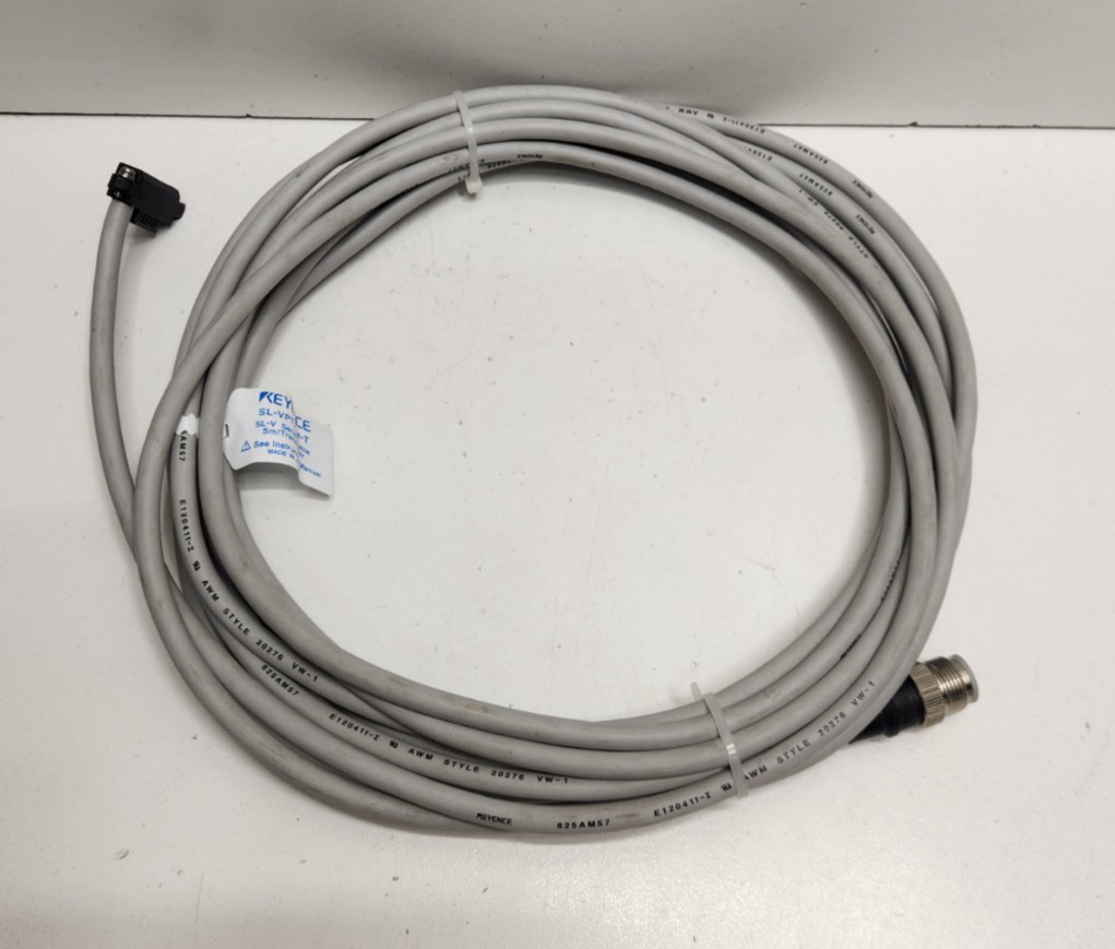 NEW NO BOX! KEYENCE 5M SAFETY LIGHT CURTAIN TRANSMITTER CABLE SL-VPT5PM-T