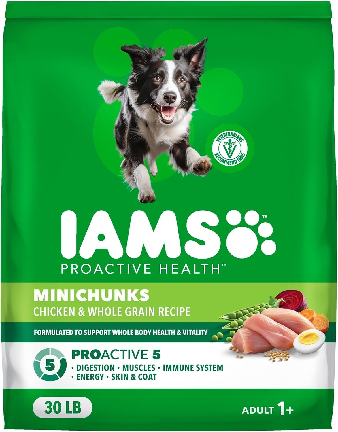 IAMS Proactive Health Adult Minichunks Premium Adult Dry Dog Food, 30lbs