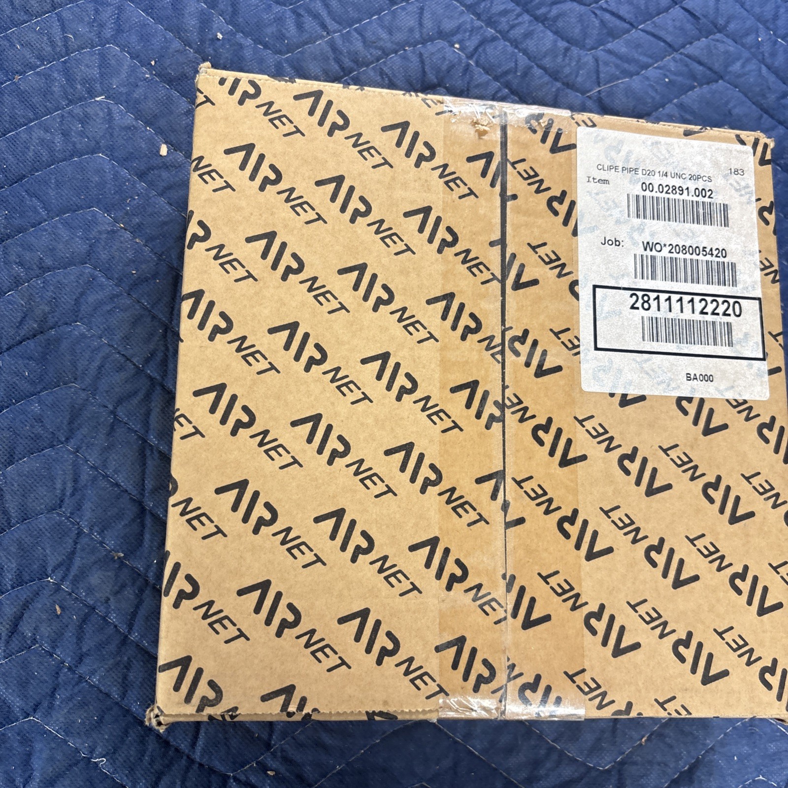 Box of 20 AIRnet 2811412220 40mm Pipe Clips – 1.5″ Aluminum Air Piping Fasteners